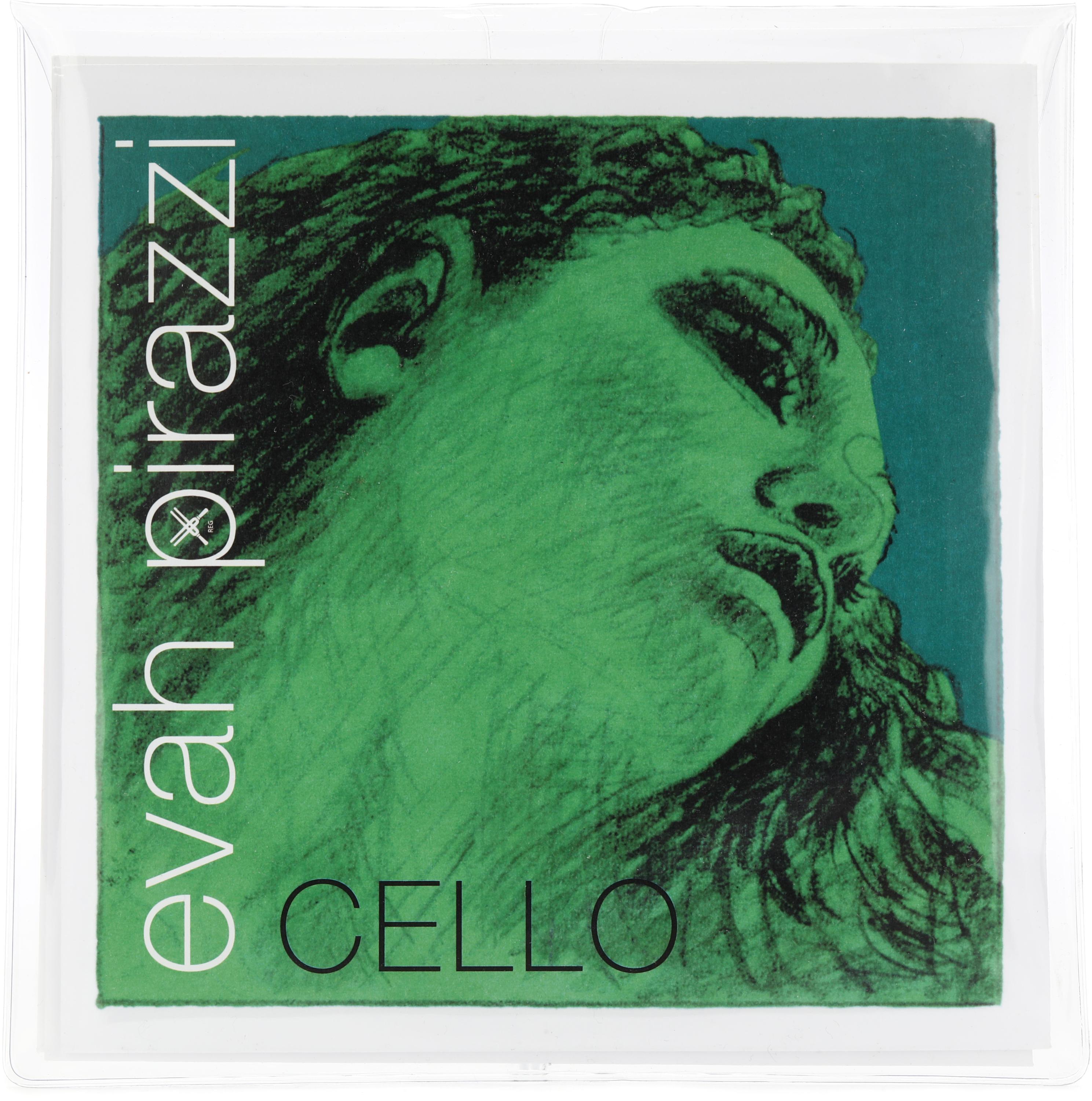 Pirastro Evah Pirazzi Cello String Set 4/4 Size, Medium Gauge