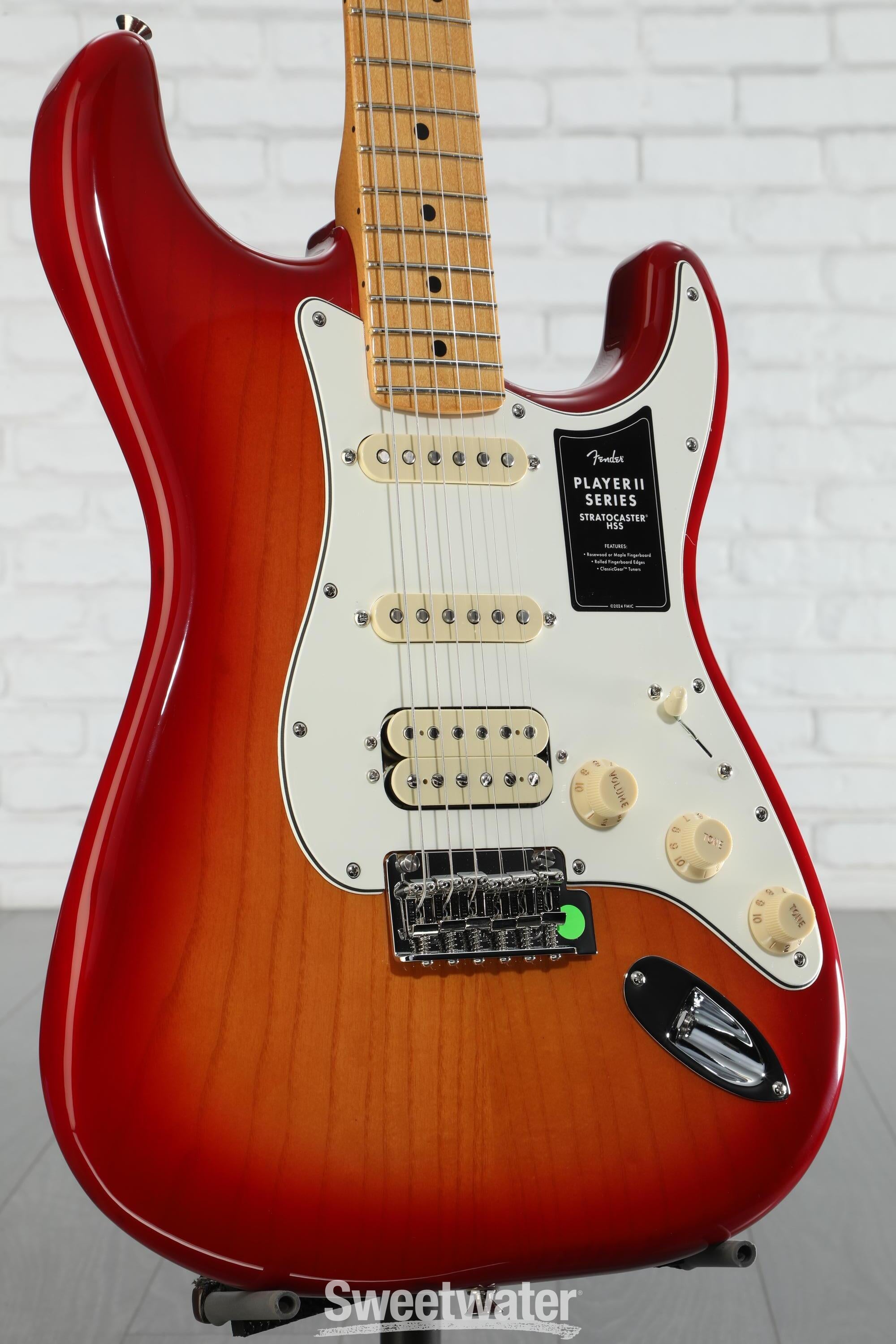 Fender Player II Stratocaster HSS Electric Guitar - Aged Cherry