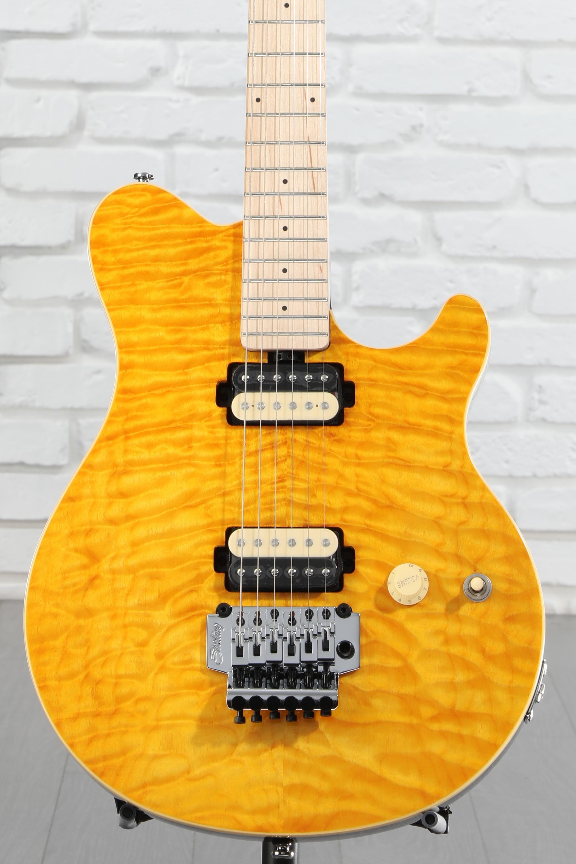 【海外限定】 Sterling By Guitar Electric Maple Quilted Axis Man Music ギター