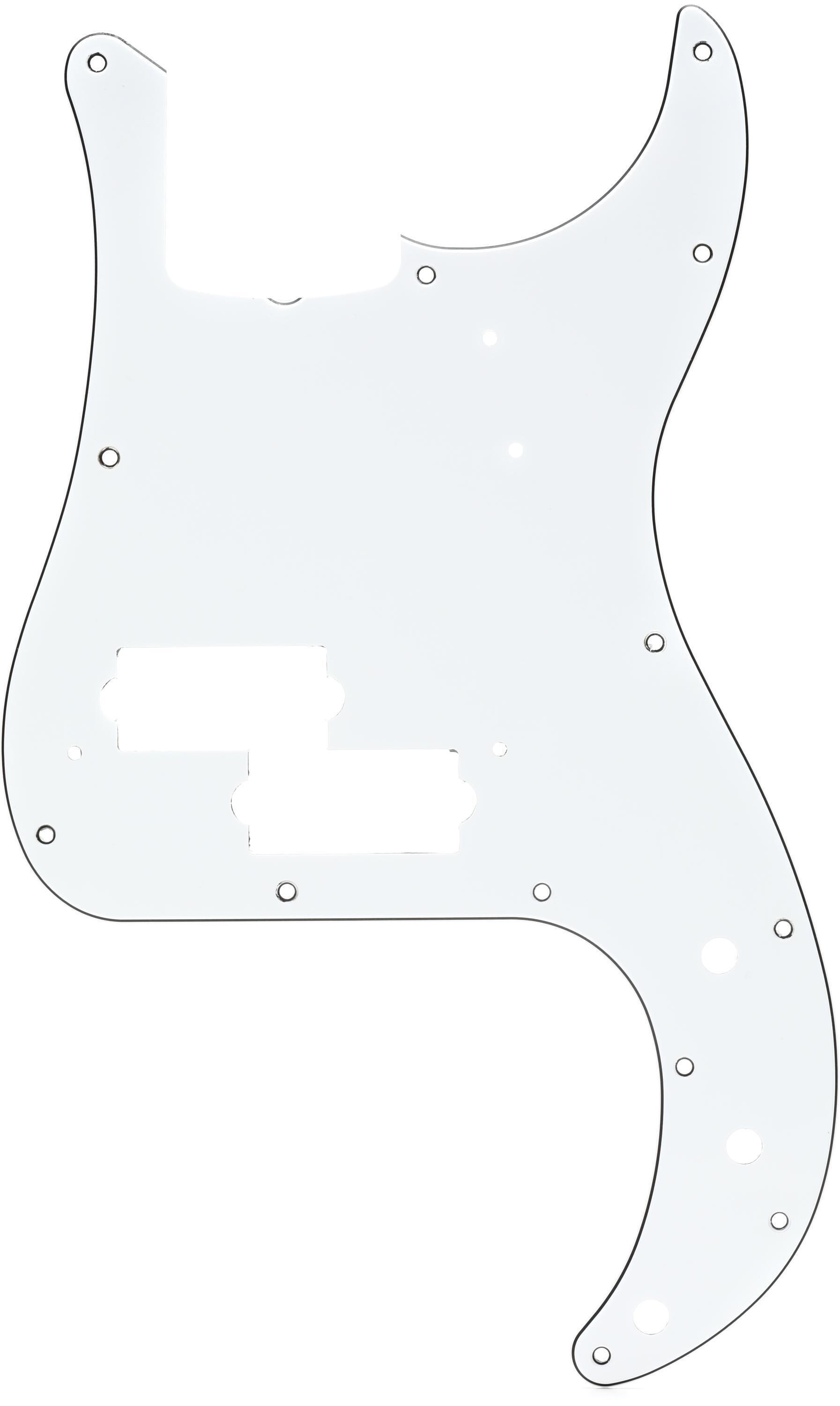 Fender 13-hole Vintage Mount P-Bass Pickguard - 3-ply White