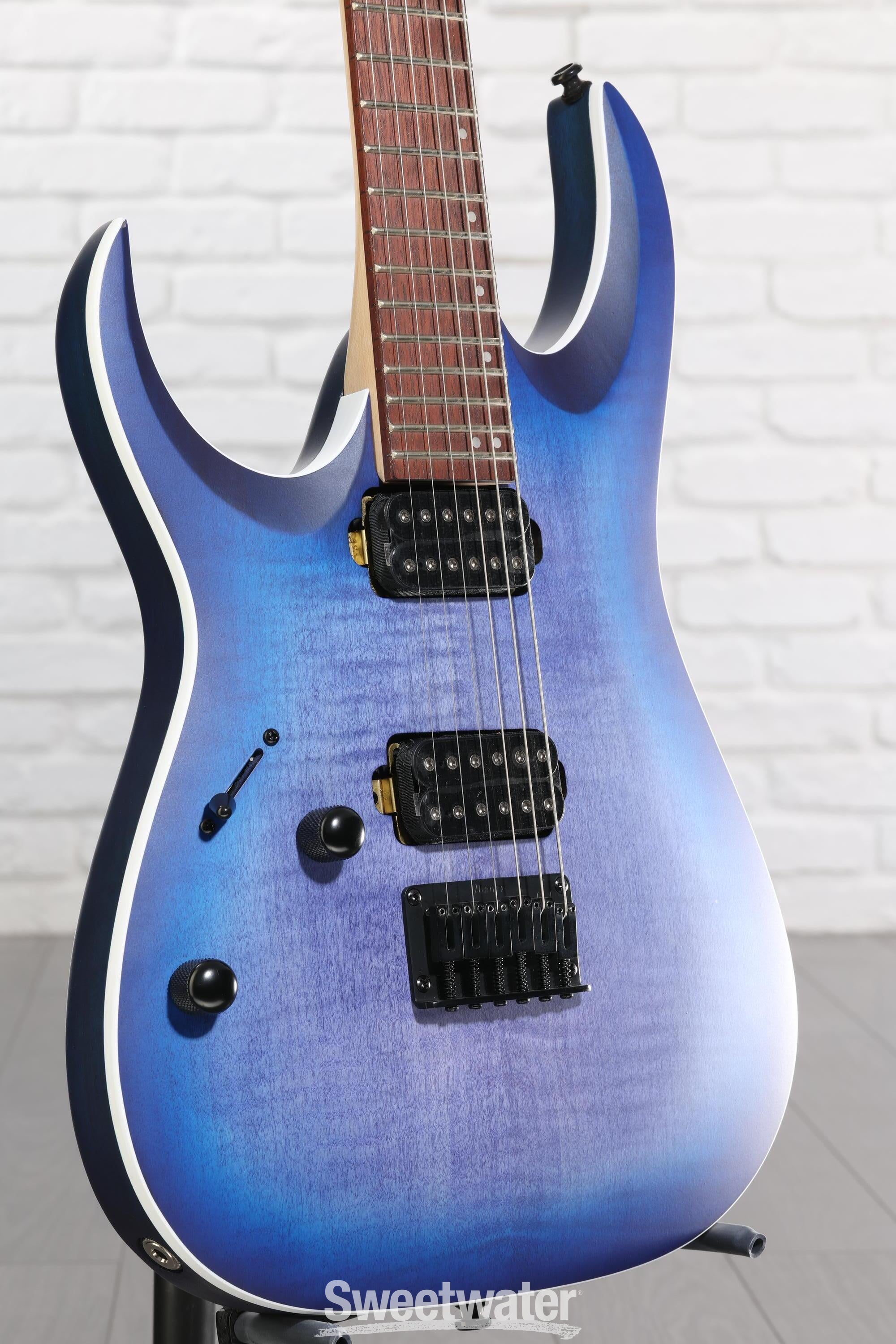 Photo of Ibanez Standard RGA42FML Left-handed - Blue Lagoon Burst Flat