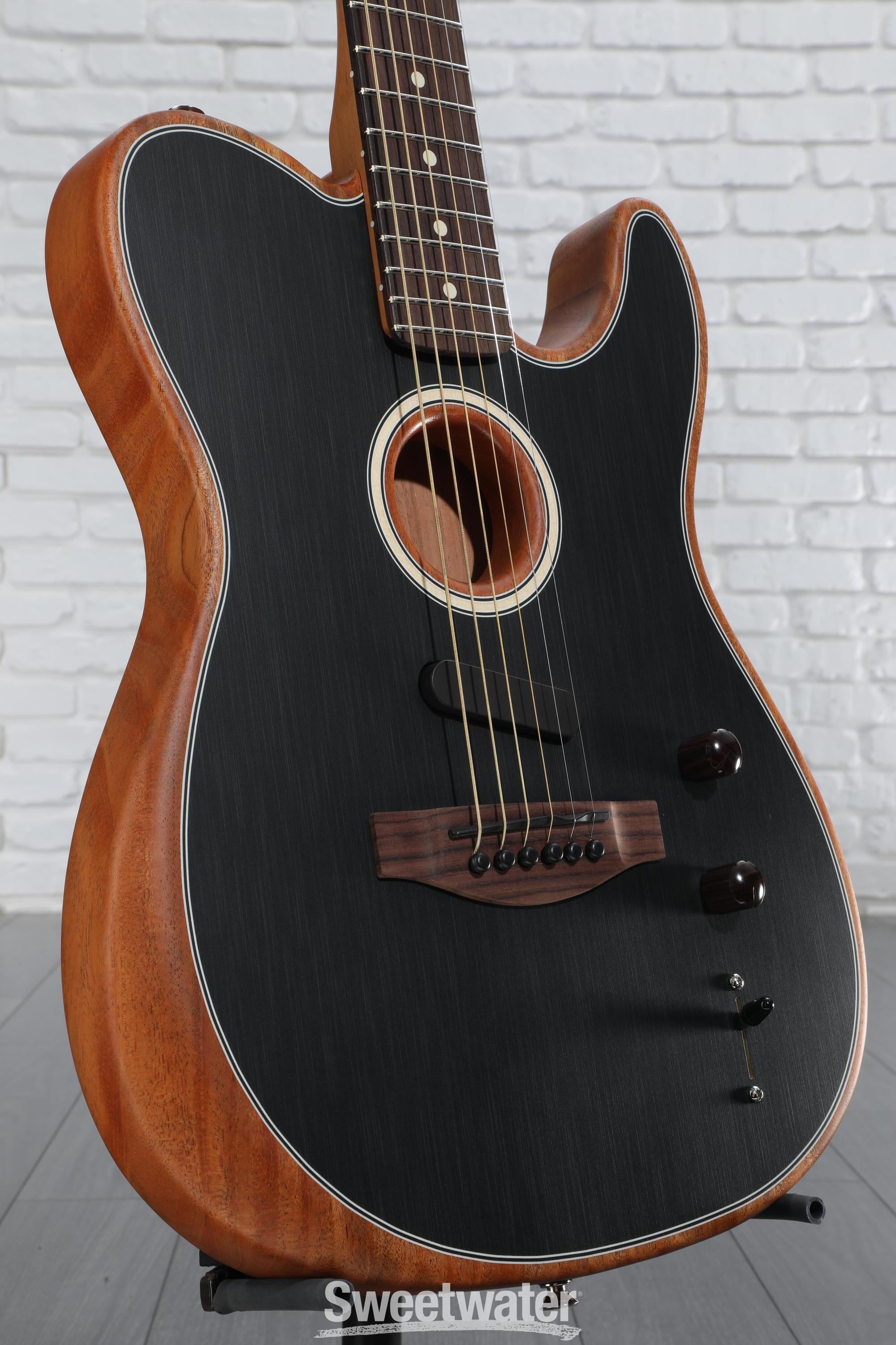 ギター Acoustasonic Player Telecaster Black Fender Acoustasonic Player Telecaster Acoustic-electric
