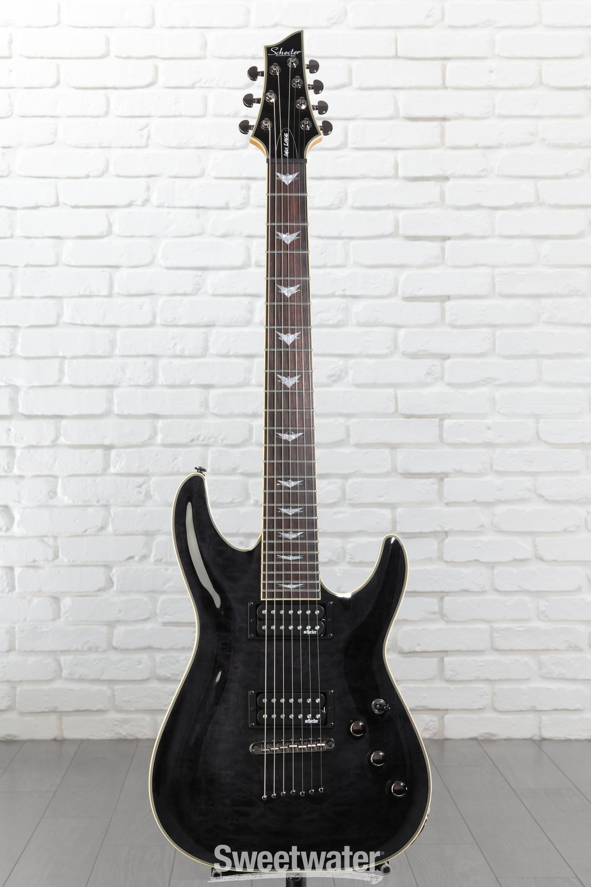 Schecter Omen Extreme-7 Electric Guitar - See Thru Black | Sweetwater