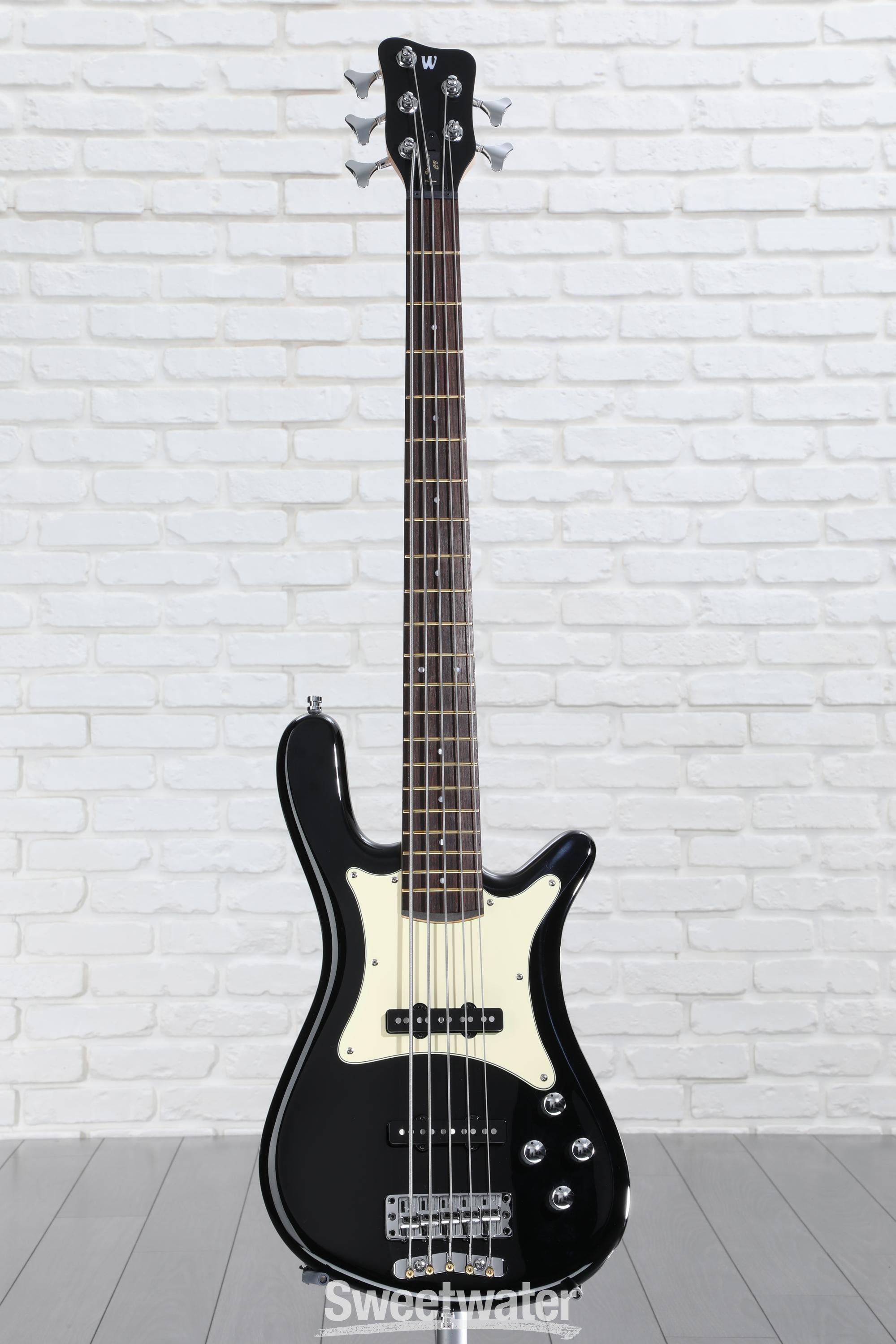 Warwick Pro Series 5 Streamer CV Electric Bass Guitar - Black | Sweetwater