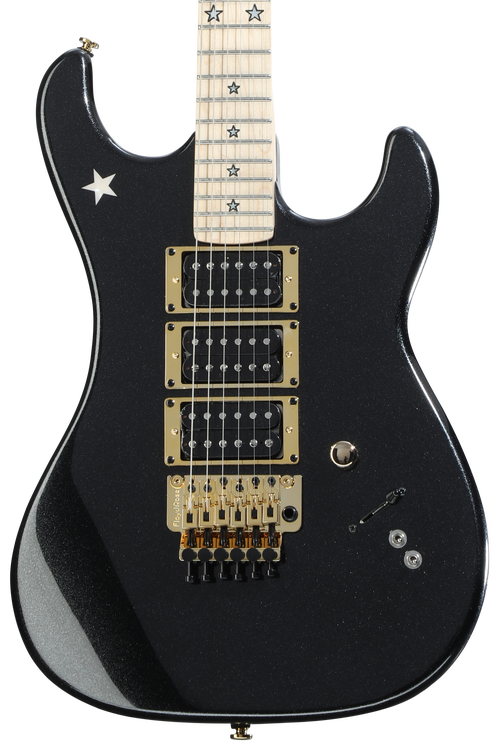 Kramer Neptune NJ USA エレキギター ブラック Kramer Jersey Star Electric Guitar - Black Pearl | Sweetwater