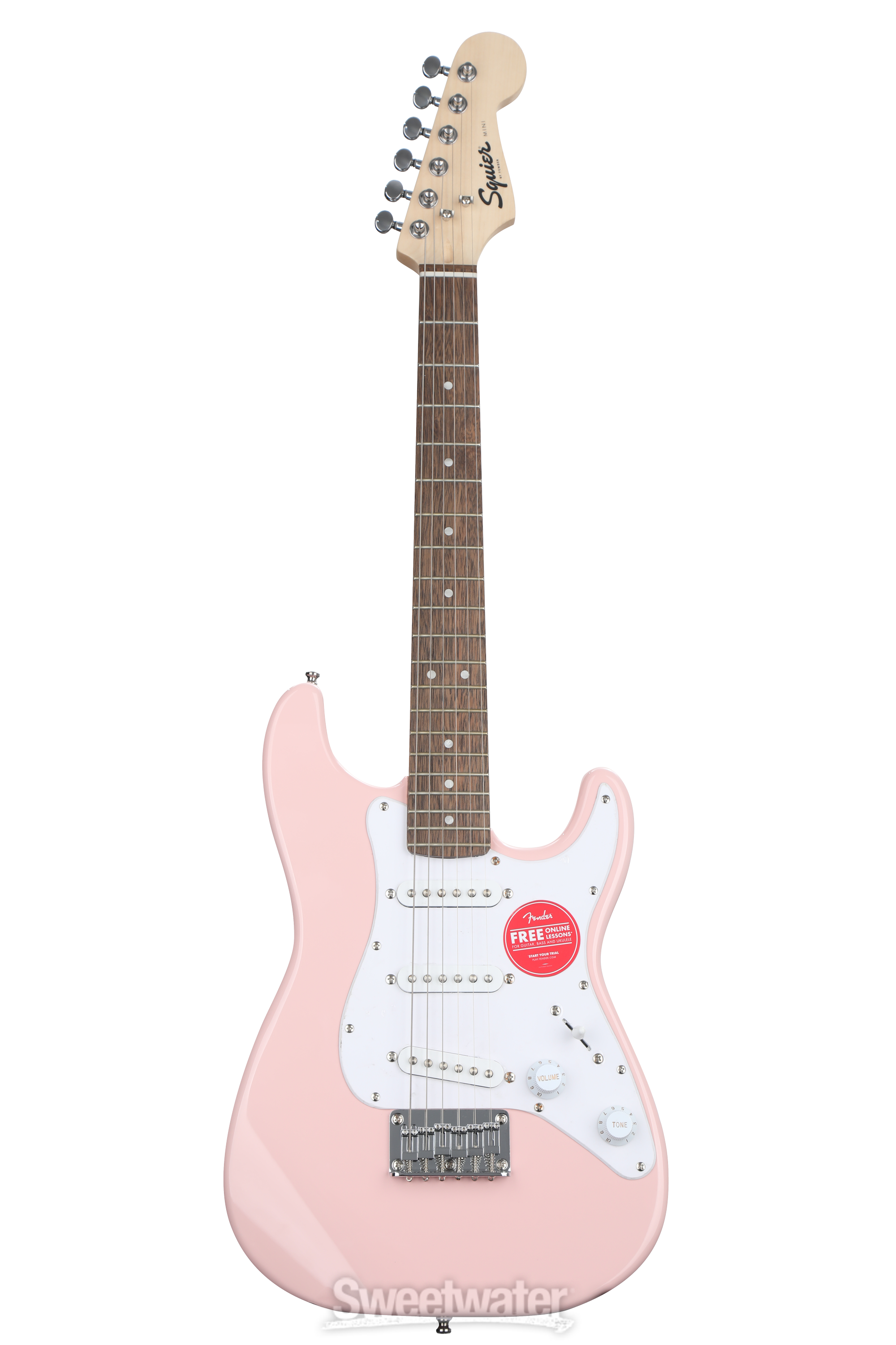 豊富な定番Squier by fender MINI ストラトキャスター　ピンク ギター