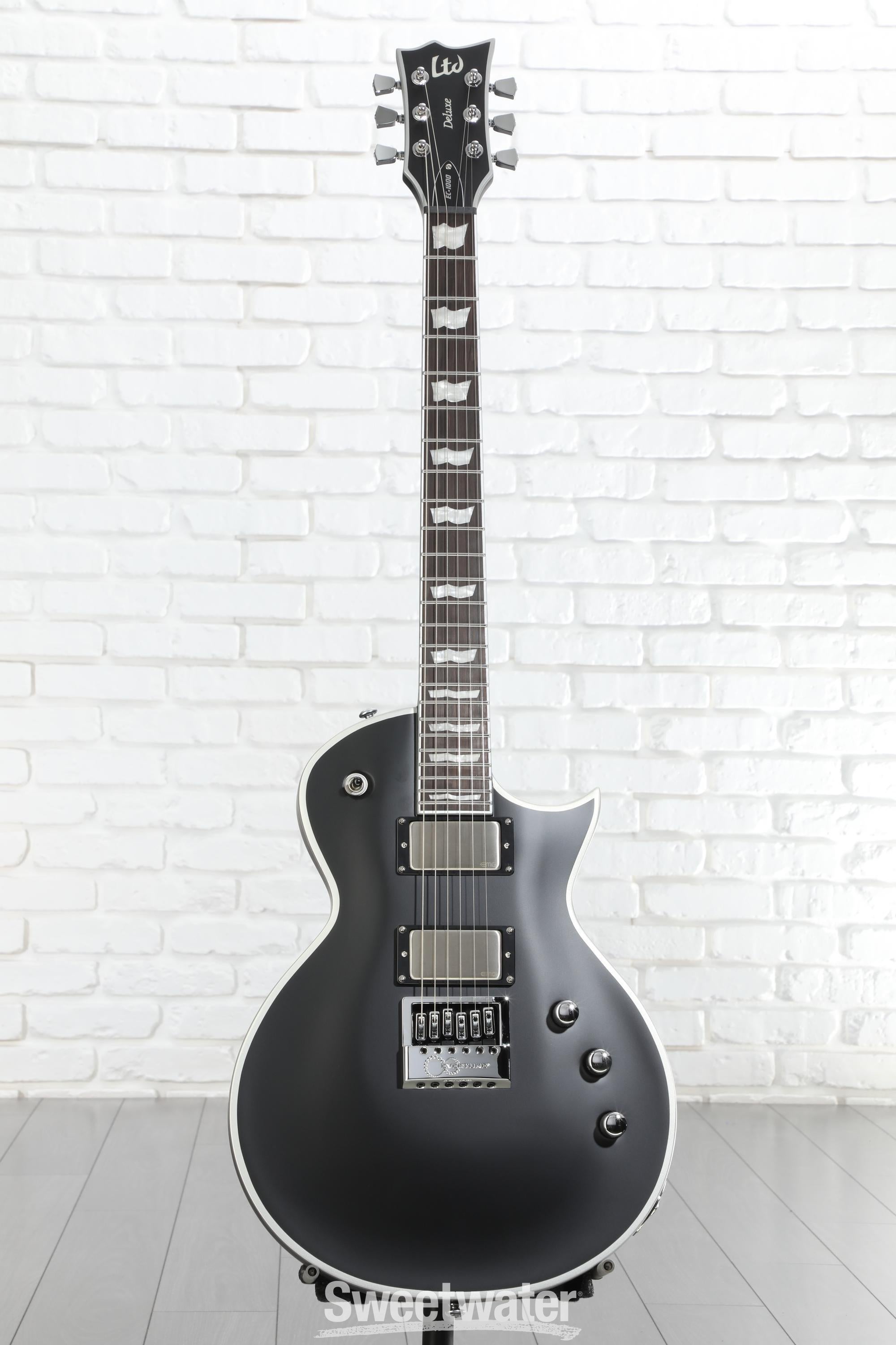 ESP LTD EC-1000 Evertune BB Electric Guitar - Black Satin | Sweetwater