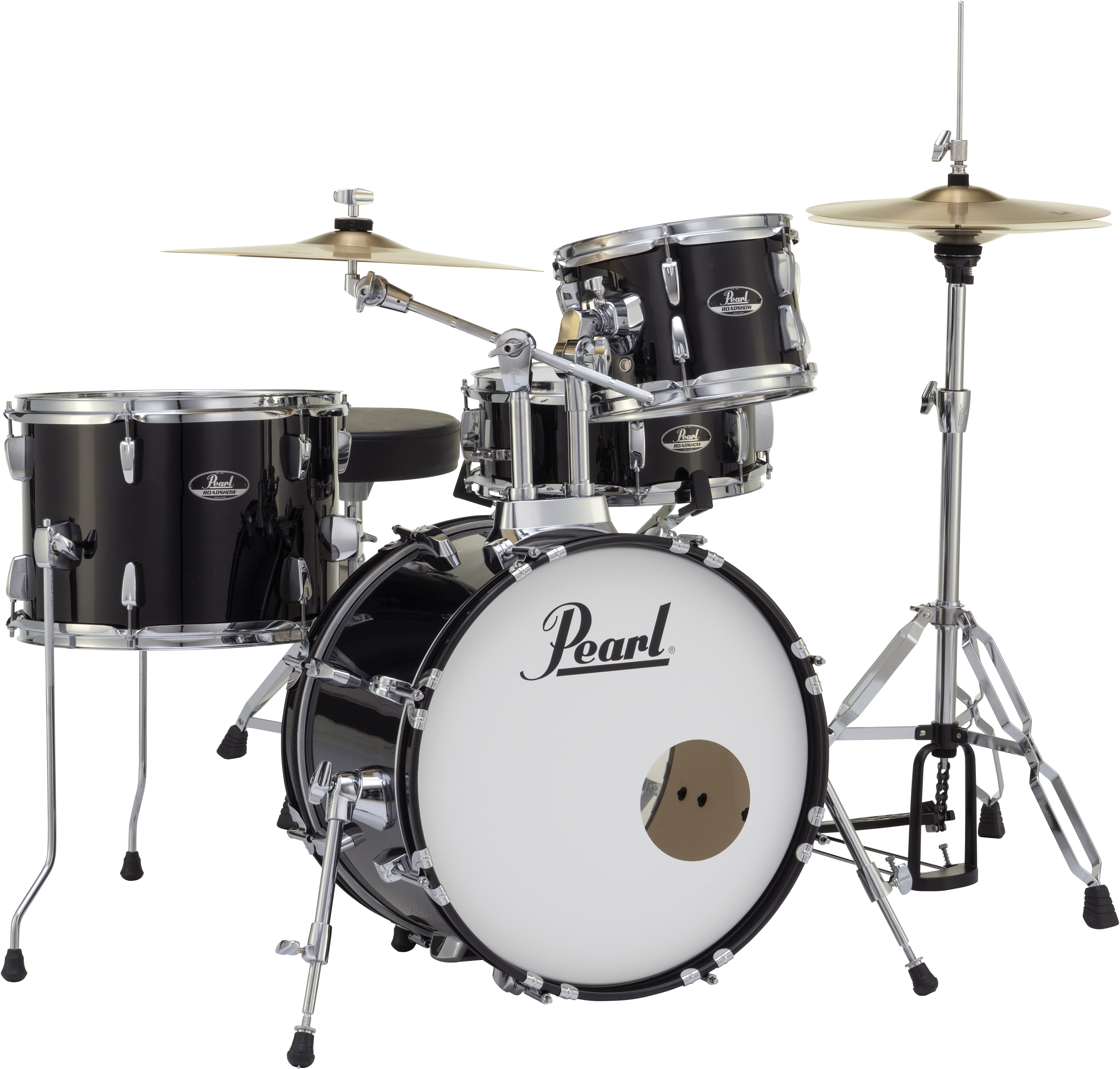 Pearl RS584C/C Roadshow 4-piece Drum Set - Jet Black