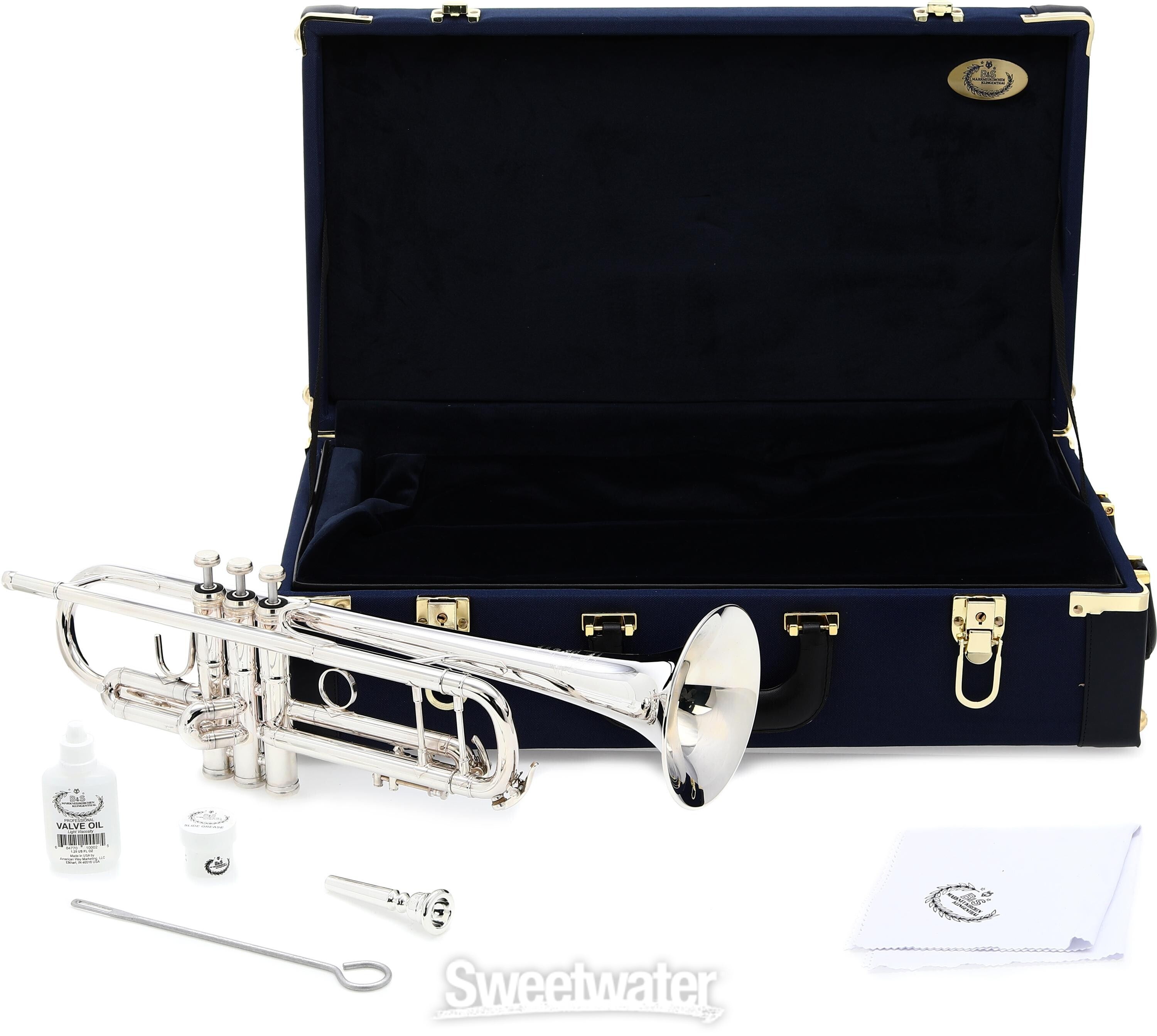 B&S 3137 Challenger I Professional Bb Trumpet - Silver Plated