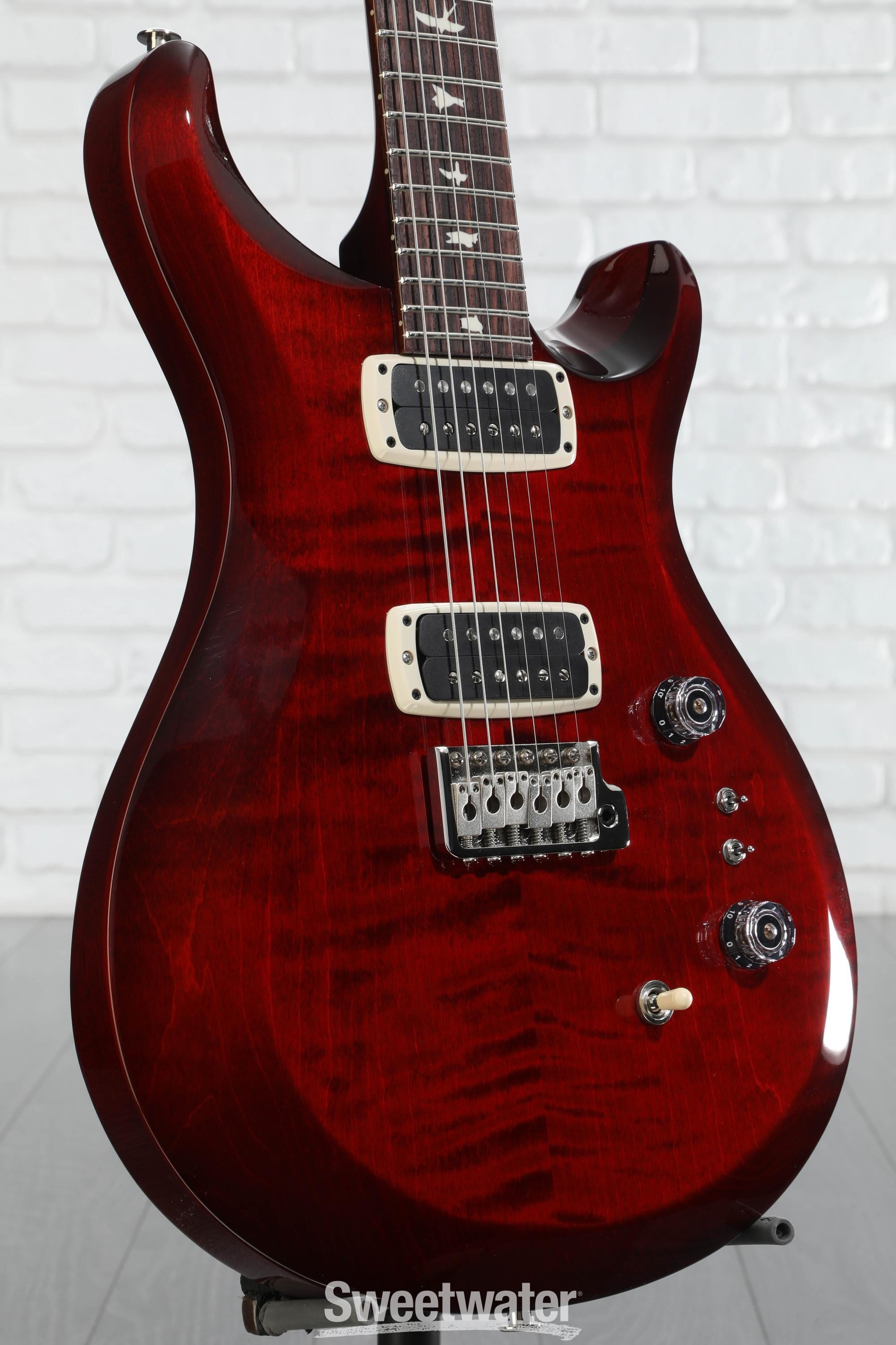 PRS S2 Custom 24-08 Electric Guitar - Fire Red Burst | Sweetwater