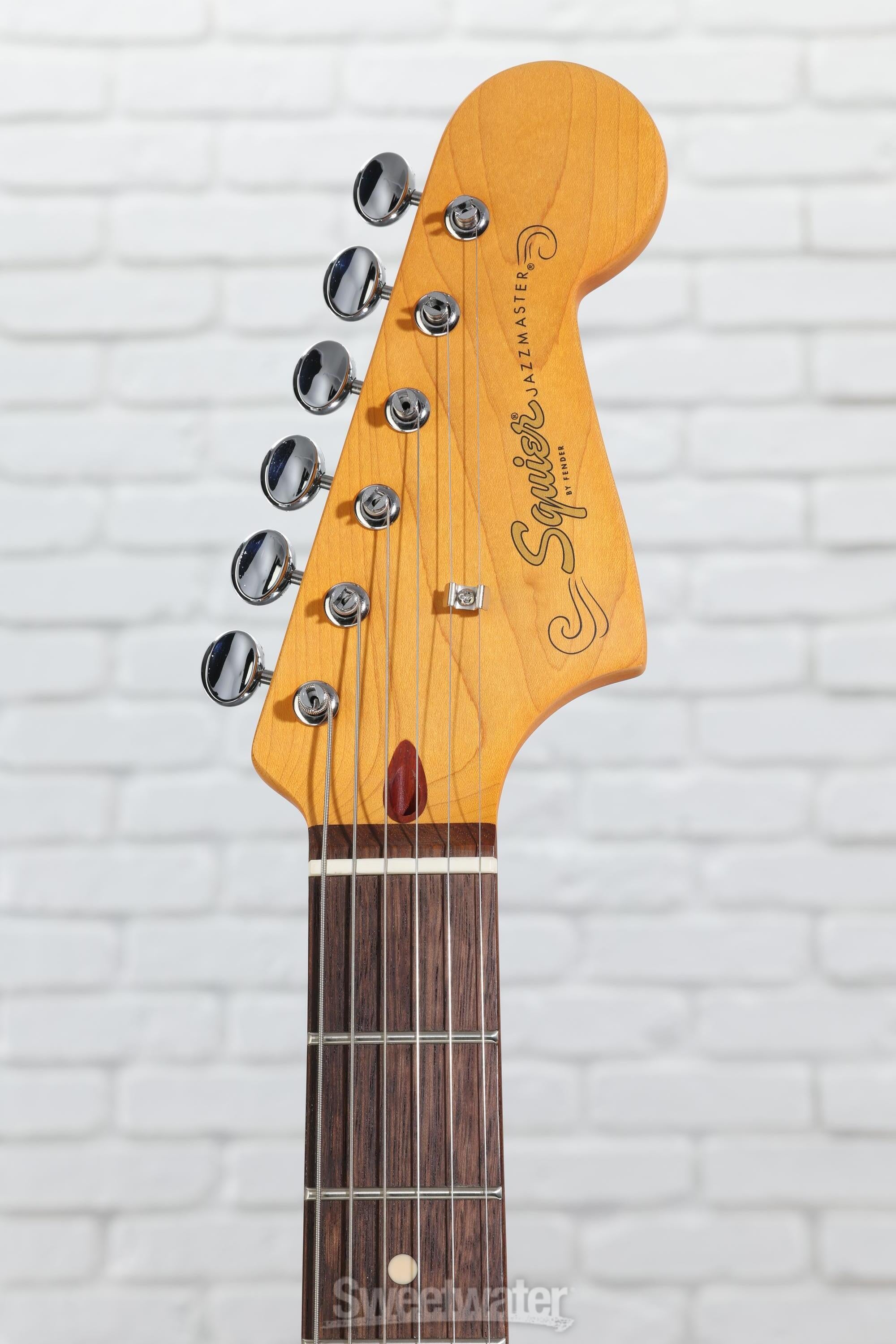 Squier J Mascis Signature Jazzmaster - Vintage White with Indian