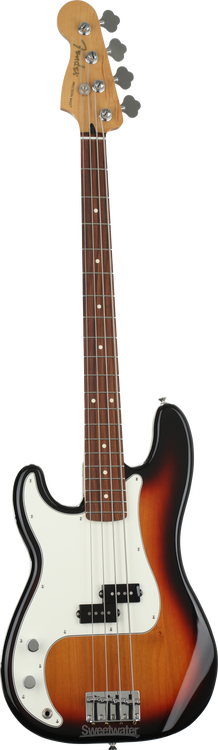 Fender Player Precision Bass Left-handed - 3-Tone Sunburst with Pau Ferro  Fingerboard