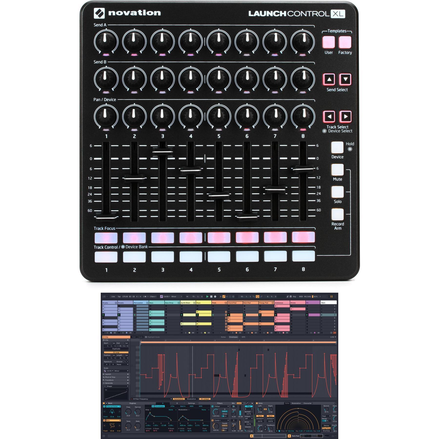 Novation Launch Control XL Controller with Ableton Live 12 Standard