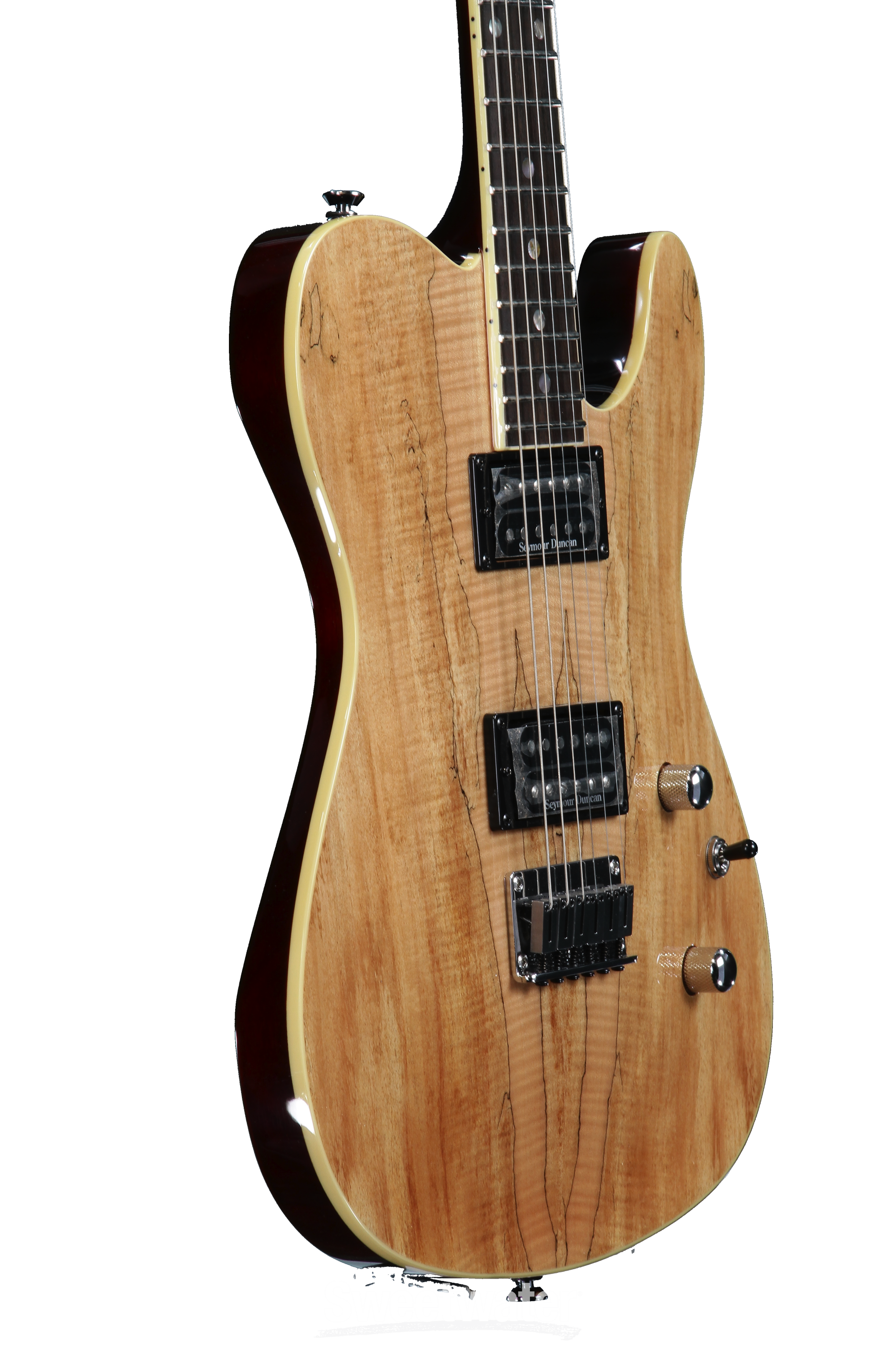 Fender Custom Telecaster Spalted Maple HH - Natural