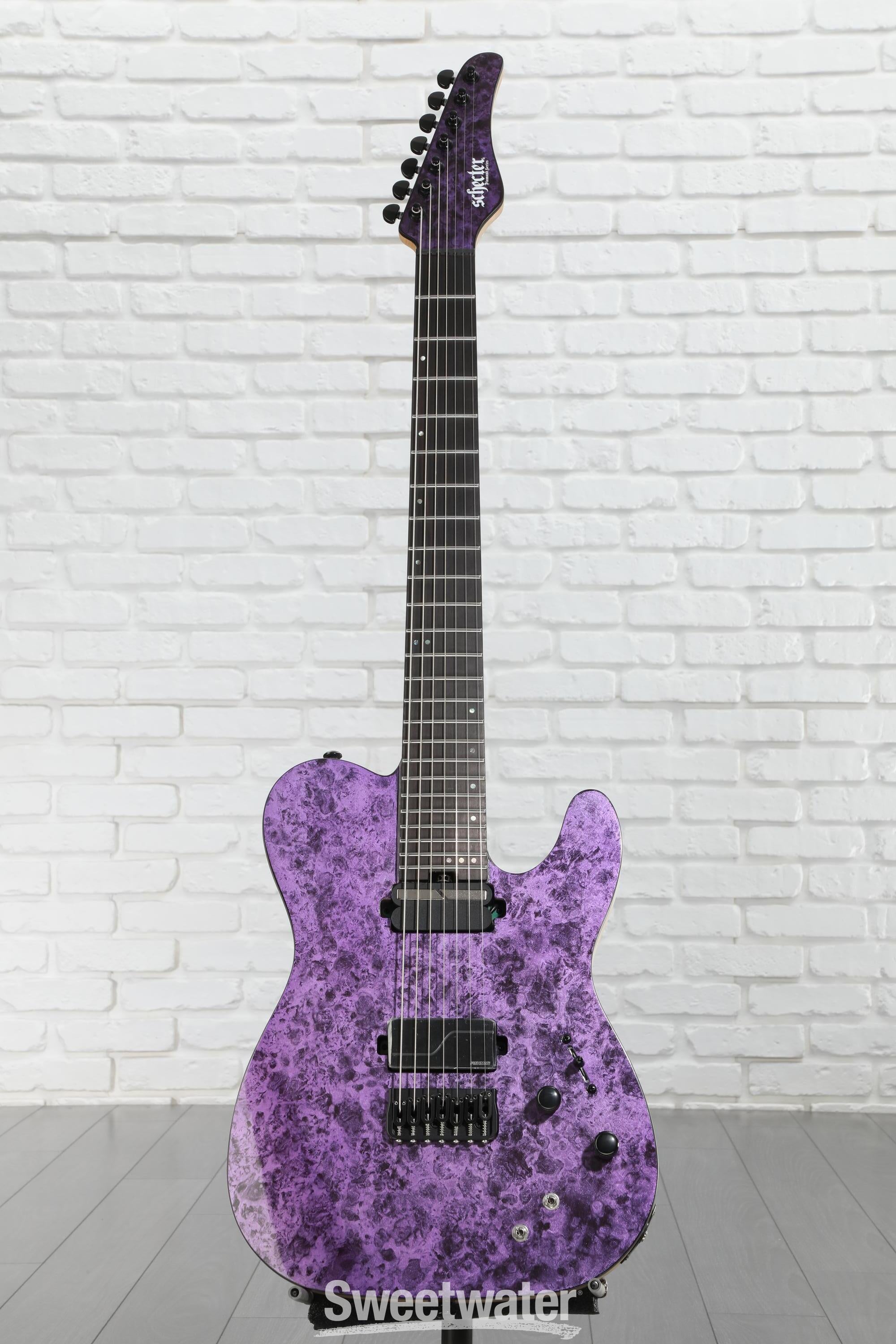 Schecter PT 7 SLS Elite 7-string Baritone Electric Guitar - Purple