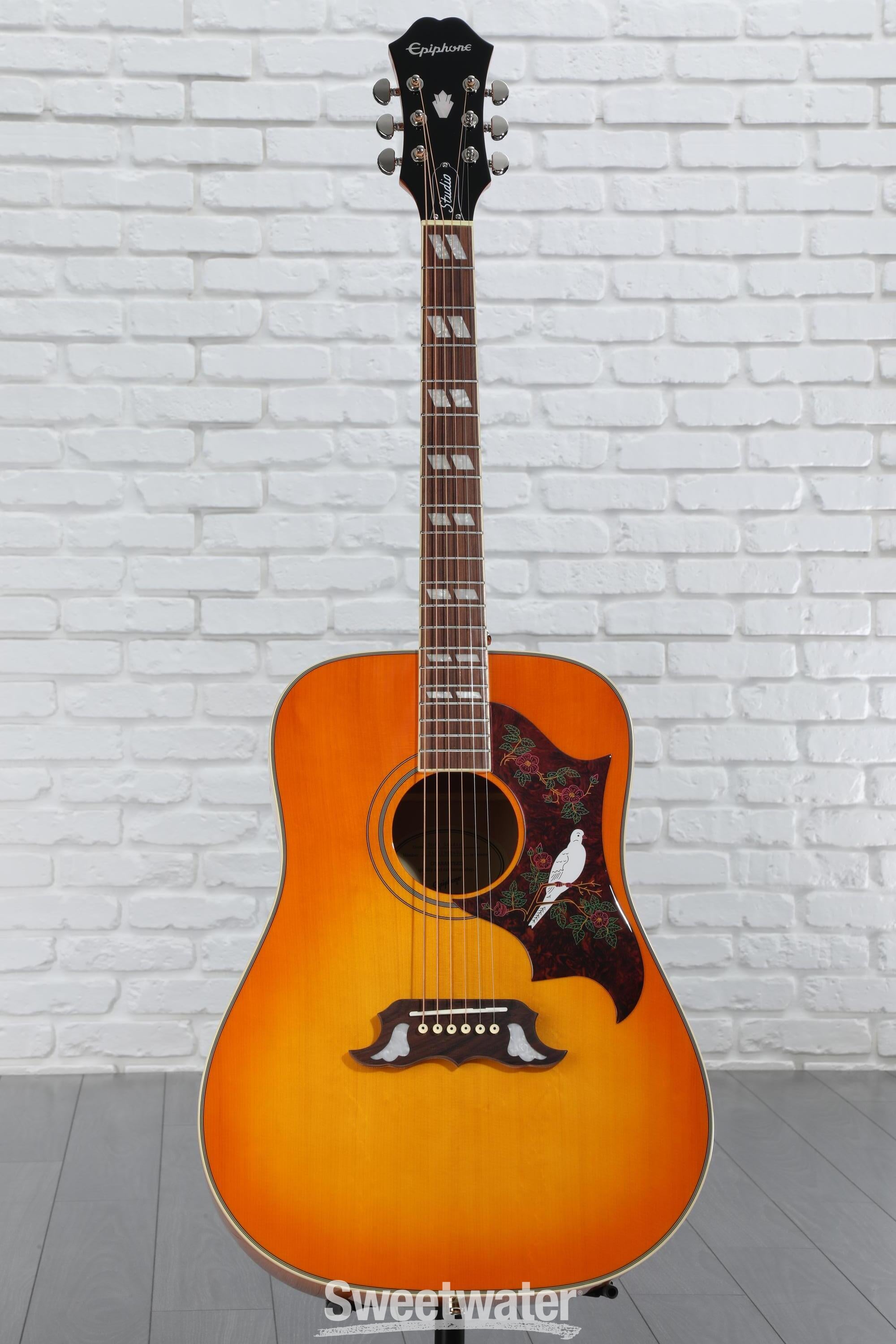 エピフォン DOVE-NA Amazon.com: Epiphone Dove Studio Solid Top Acoustic Electric