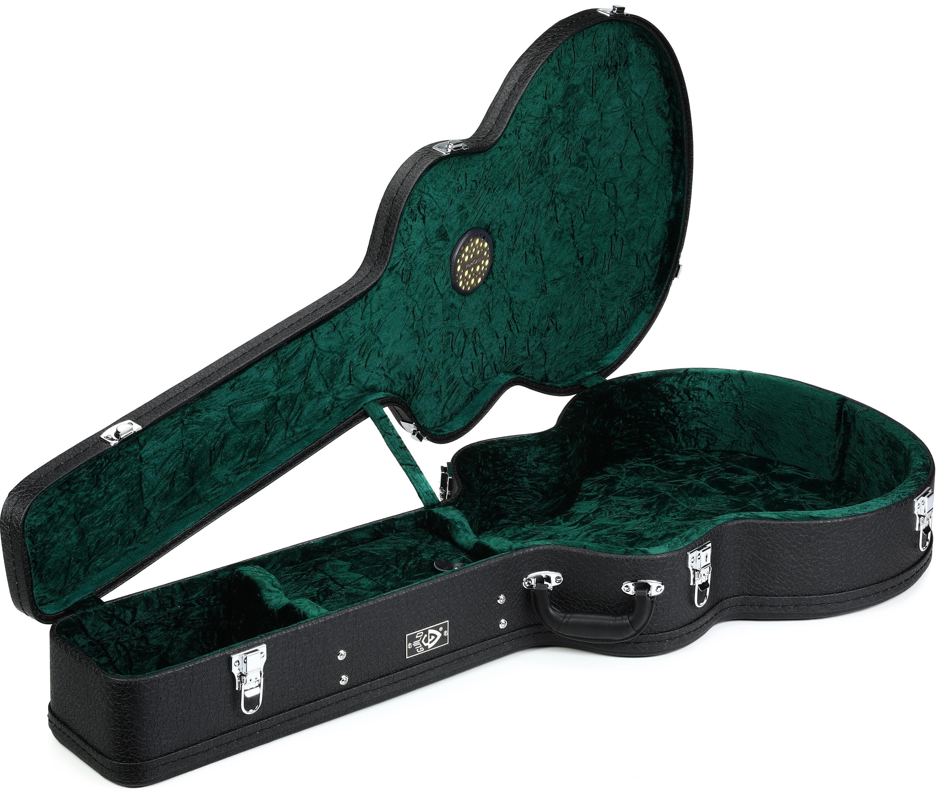 Photo of Guild USA Deluxe Humidified Archtop Wood Case for Jumbo Acoustic Guitar
