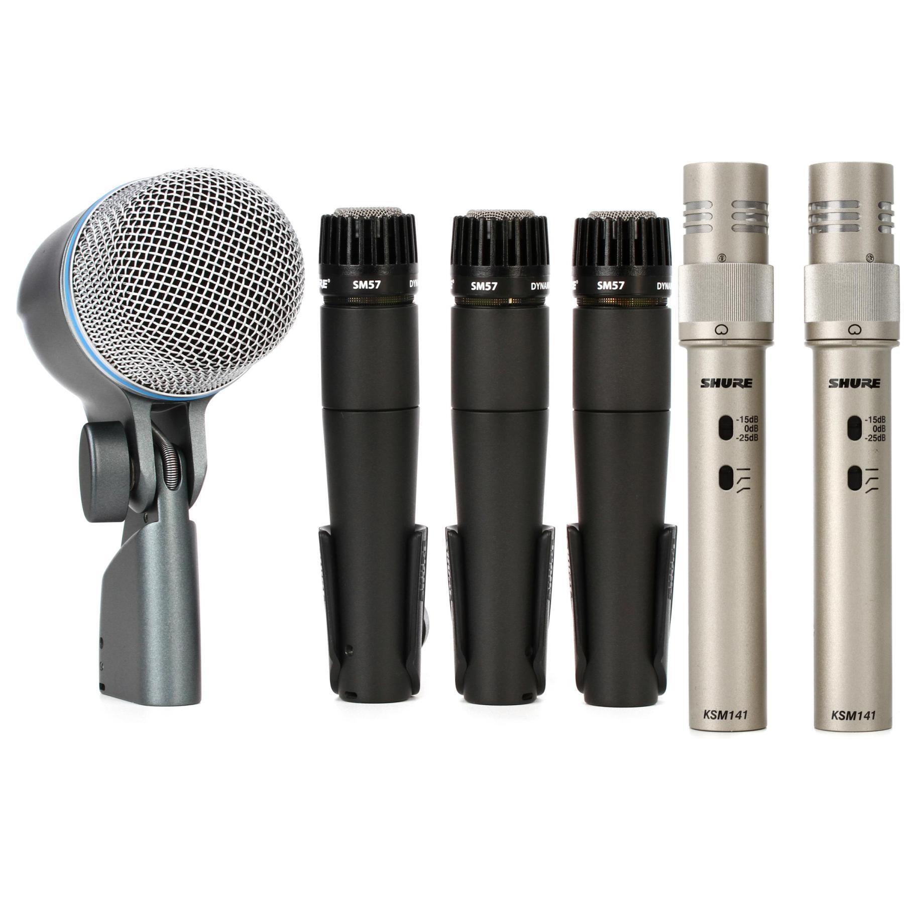 Shure DMK57-52 and KSM141 Pair Drum Microphone Bundle | Sweetwater