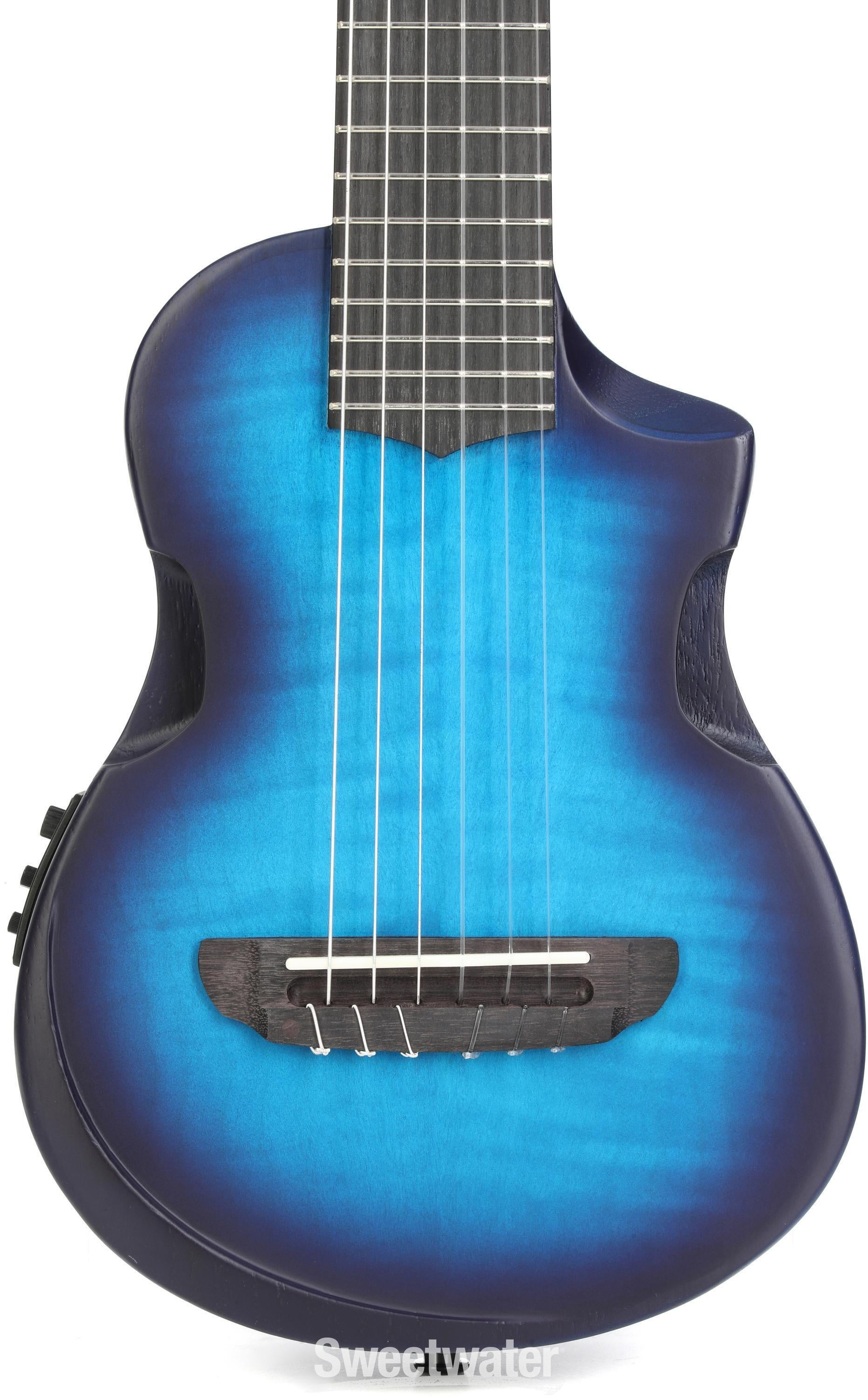 Ibanez AU Tenor Acoustic-electric Ukulele - Transparent Blue