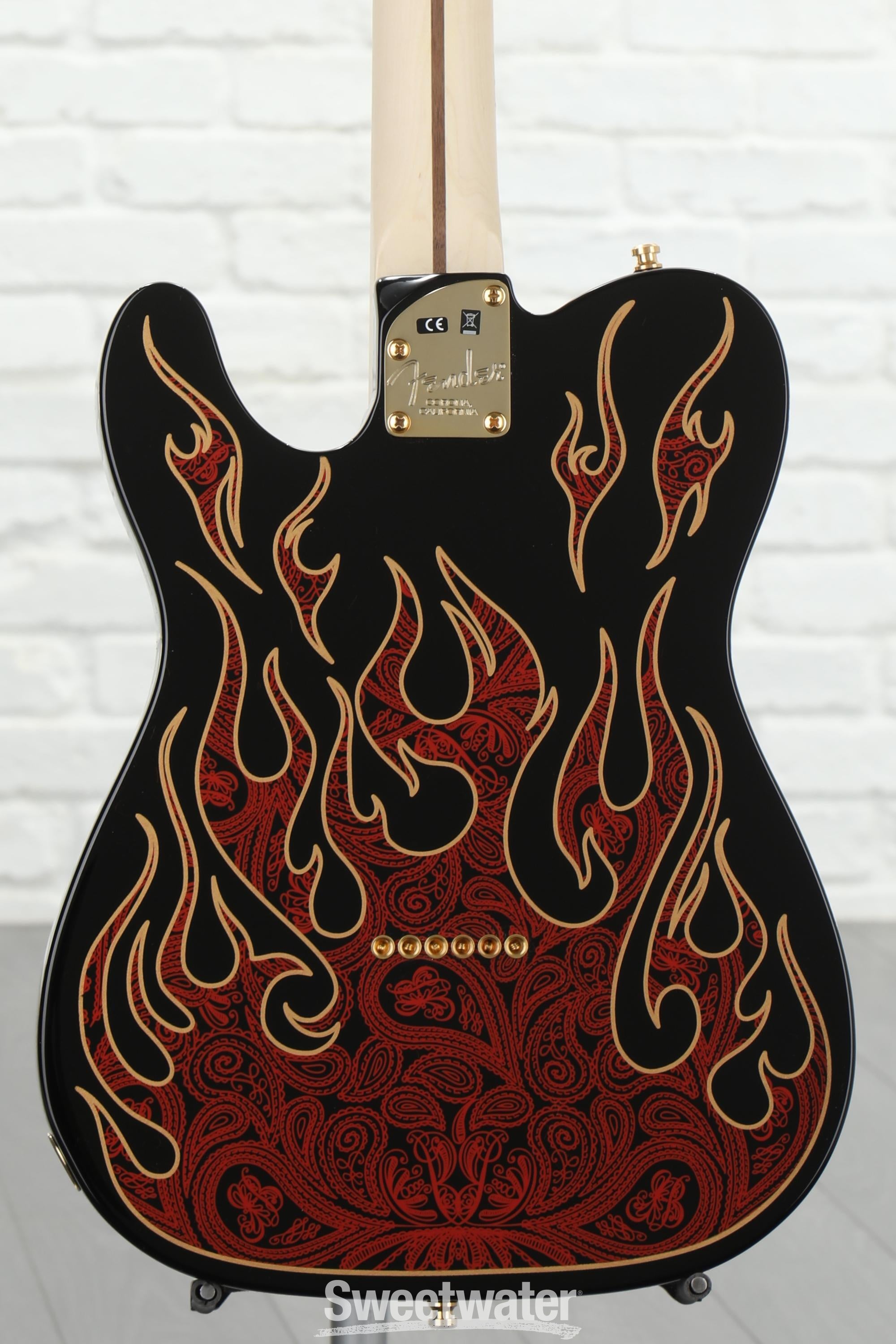 Fender James Burton Telecaster - Red Paisley Flames | Sweetwater