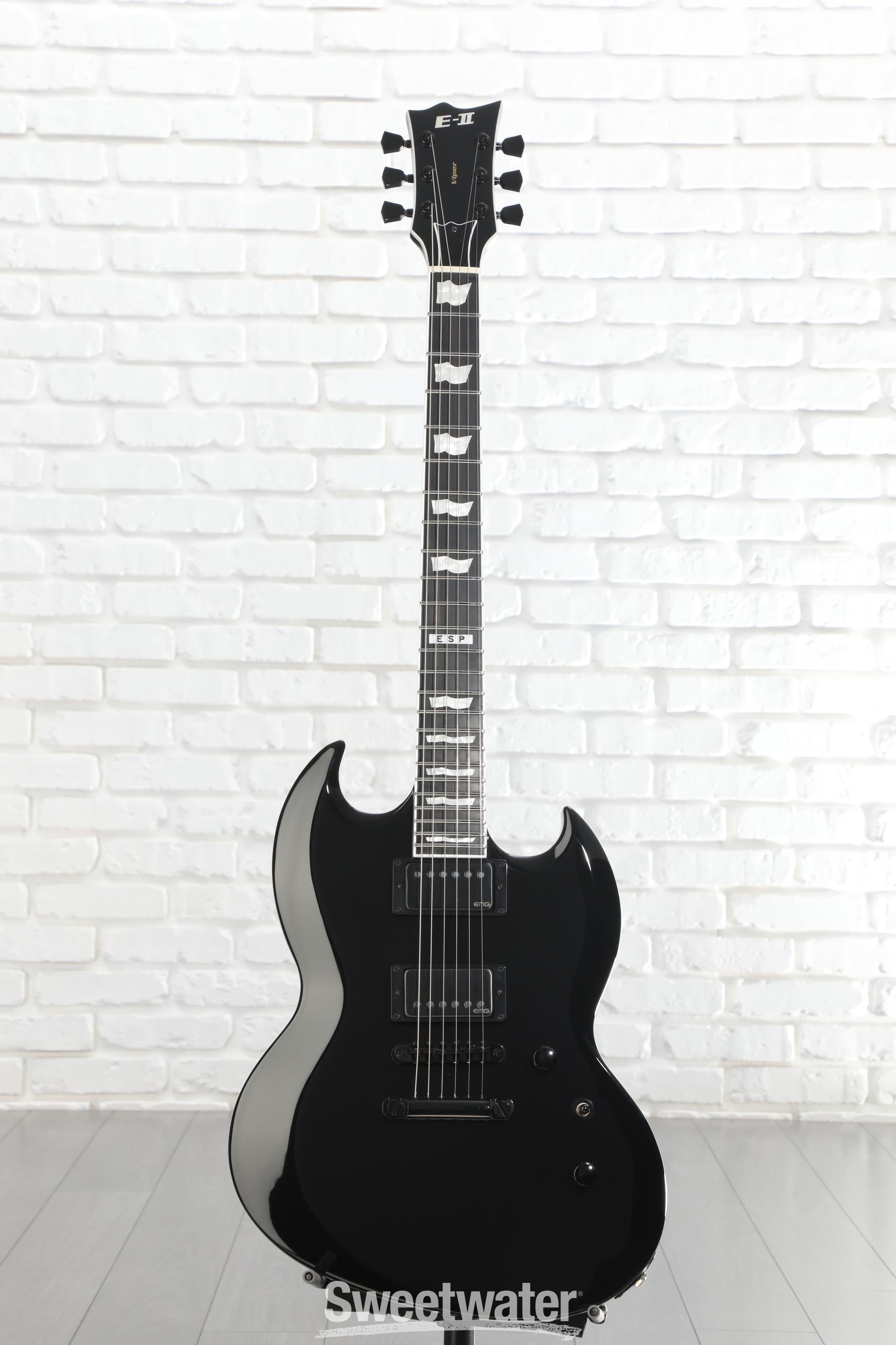 ESP E-II Viper Electric Guitar - Black | Sweetwater