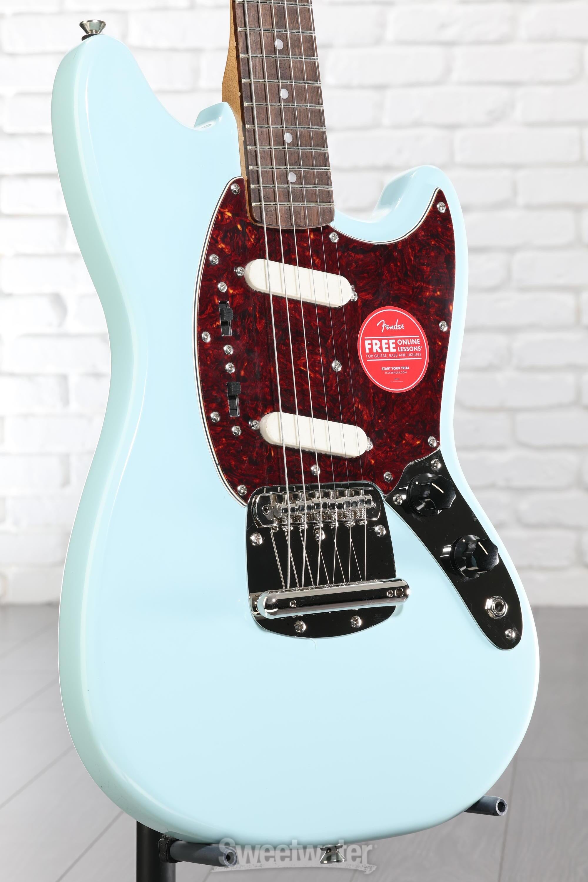 ギター Squier Classic Vibe '60s Mustang Squier Classic Vibe '60s Mustang Electric Guitar - Sonic Blue