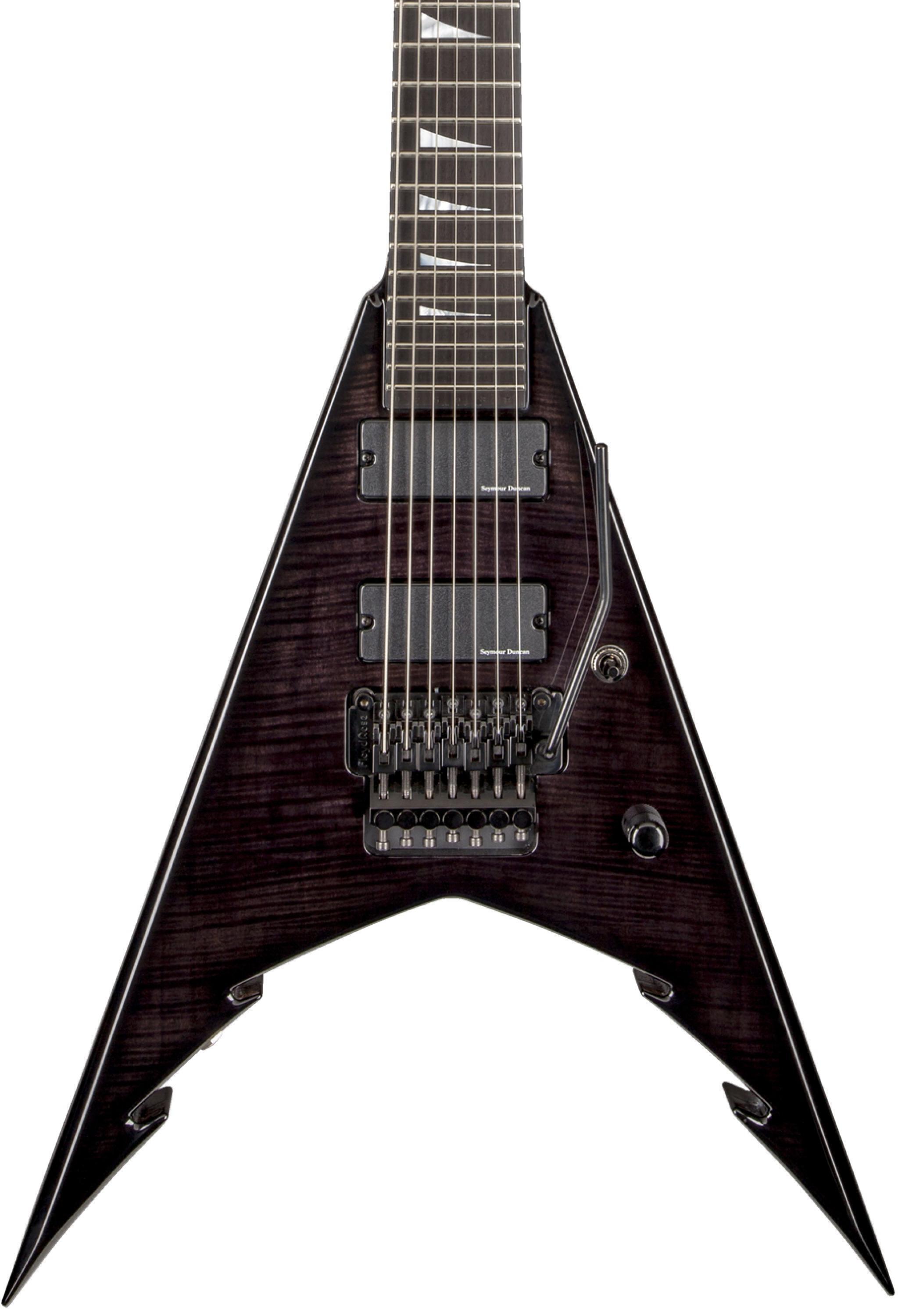Photo of Jackson USA Signature Corey Beaulieu King V KV7 Electric Guitar - Transparent Black Burst