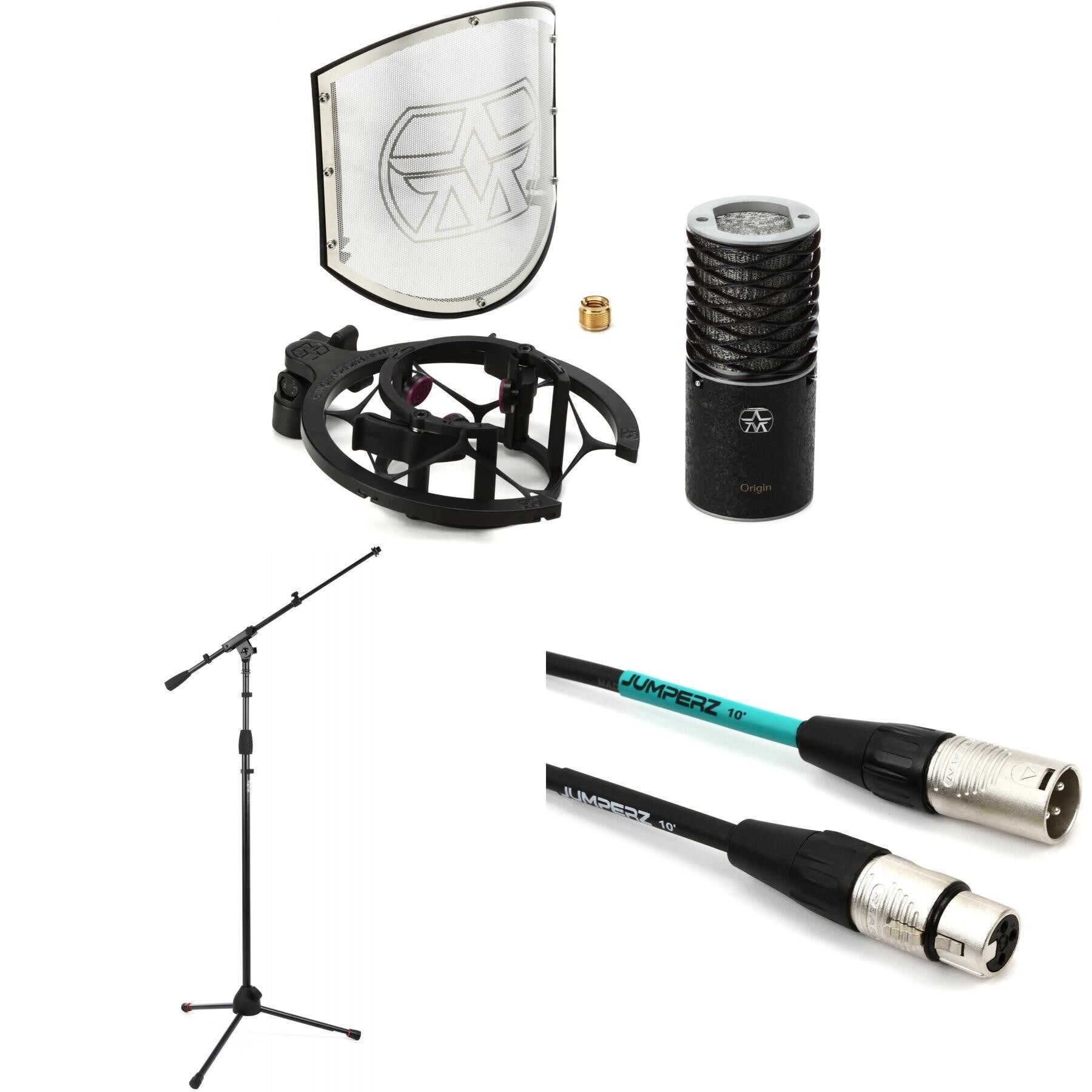 Aston Microphones Origin Large-diaphragm Condenser Microphone Bundle - Black