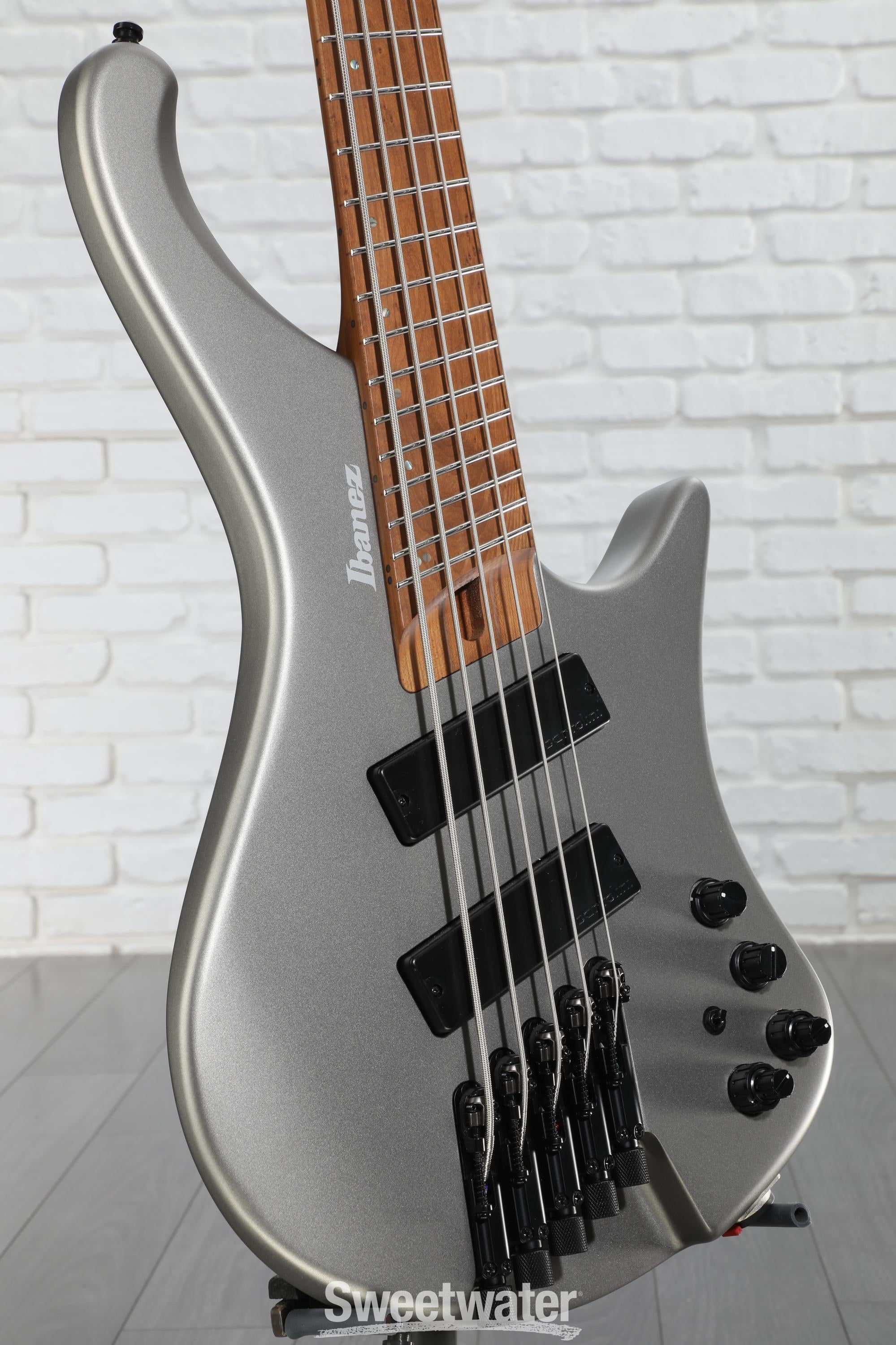 Ibanez Bass Workshop EHB1005SMS Bass Guitar - Metallic Gray Matte