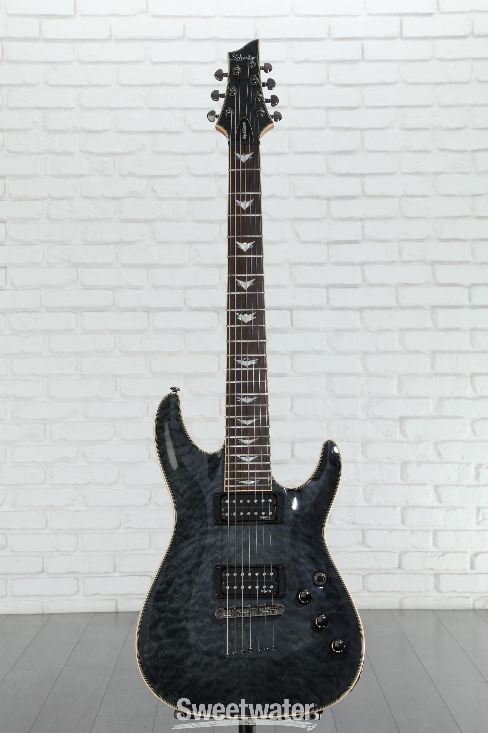 Schecter Omen Extreme-7 Electric Guitar - See Thru Black