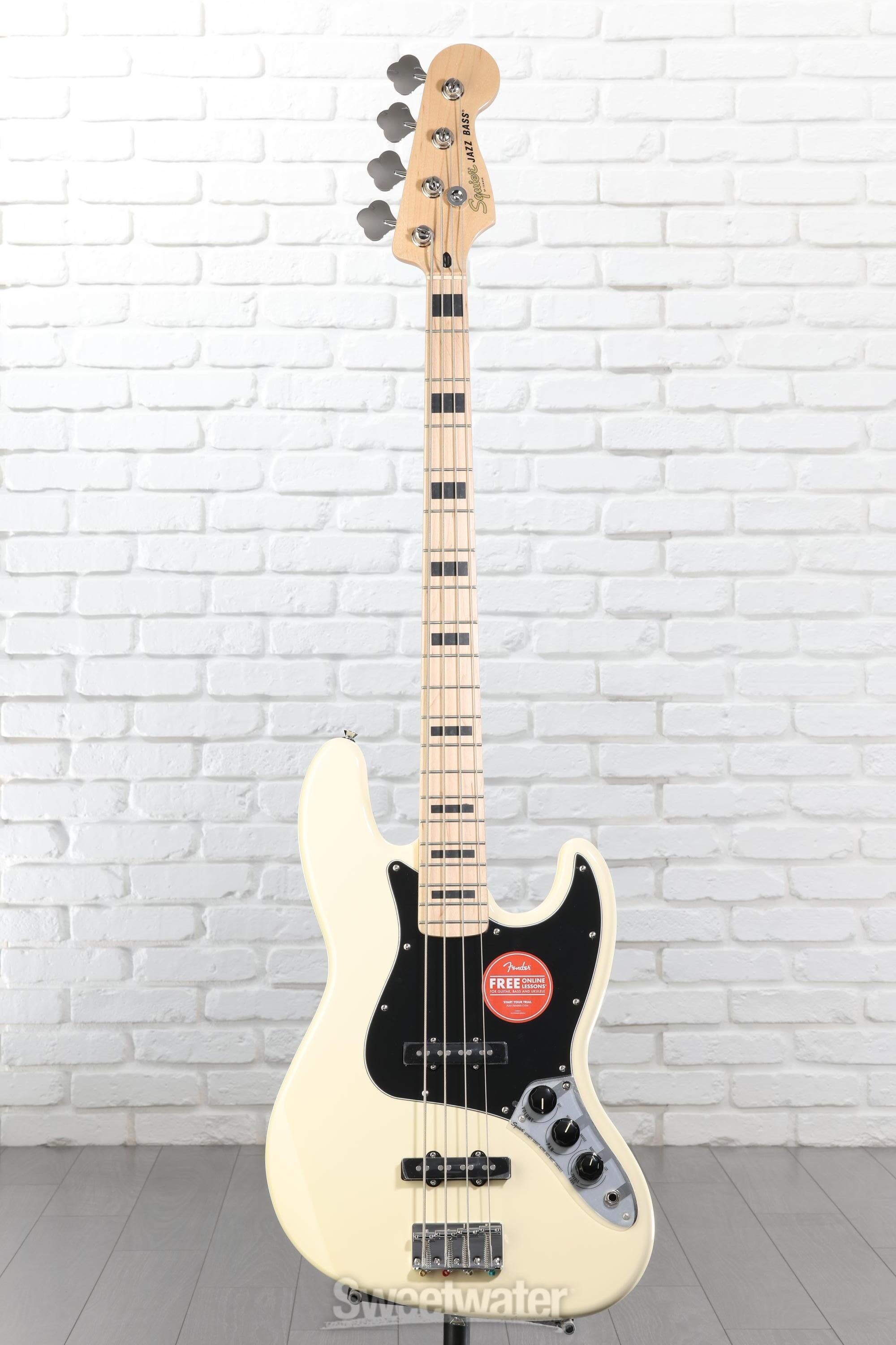 Squier by Fender Jazz Bass ホワイト　美品 Squier Affinity Series Active Jazz Bass - Olympic White | Sweetwater