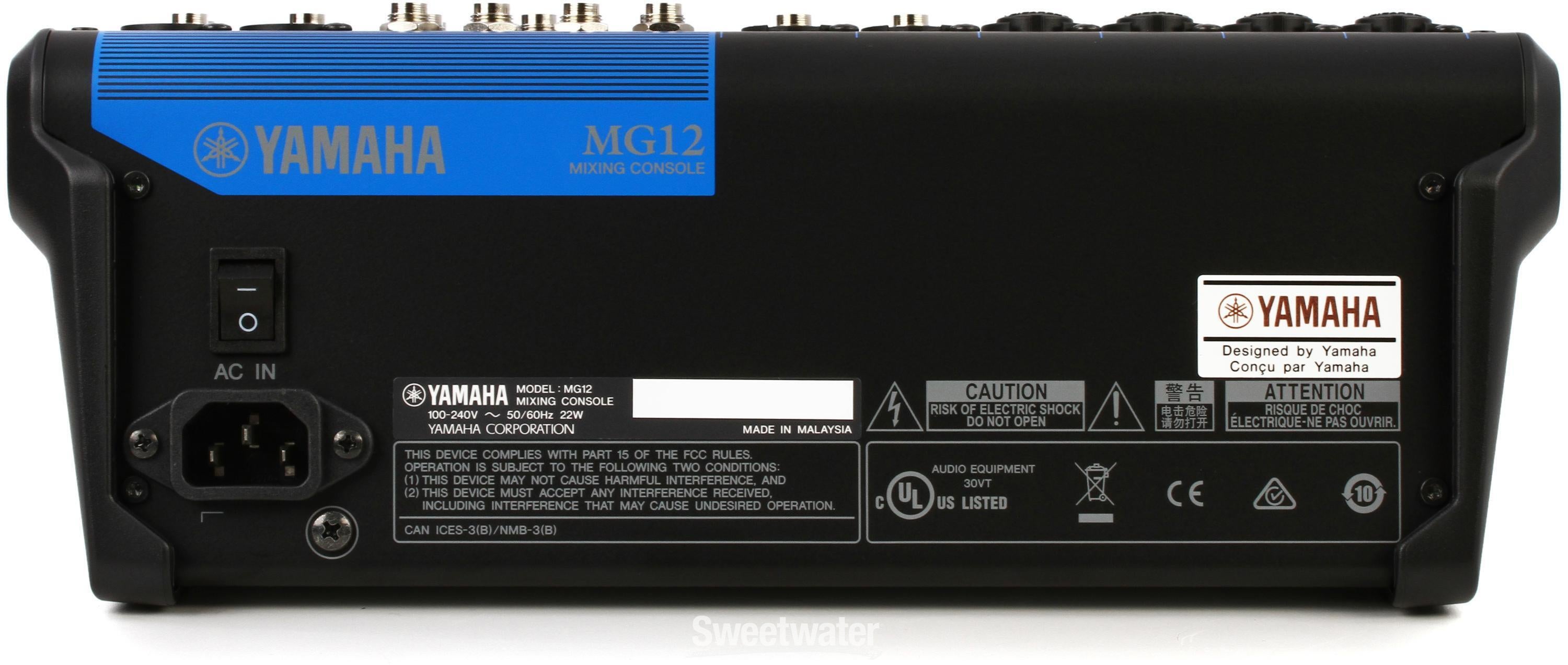 Yamaha MG12 12-channel Analog Mixer | Sweetwater