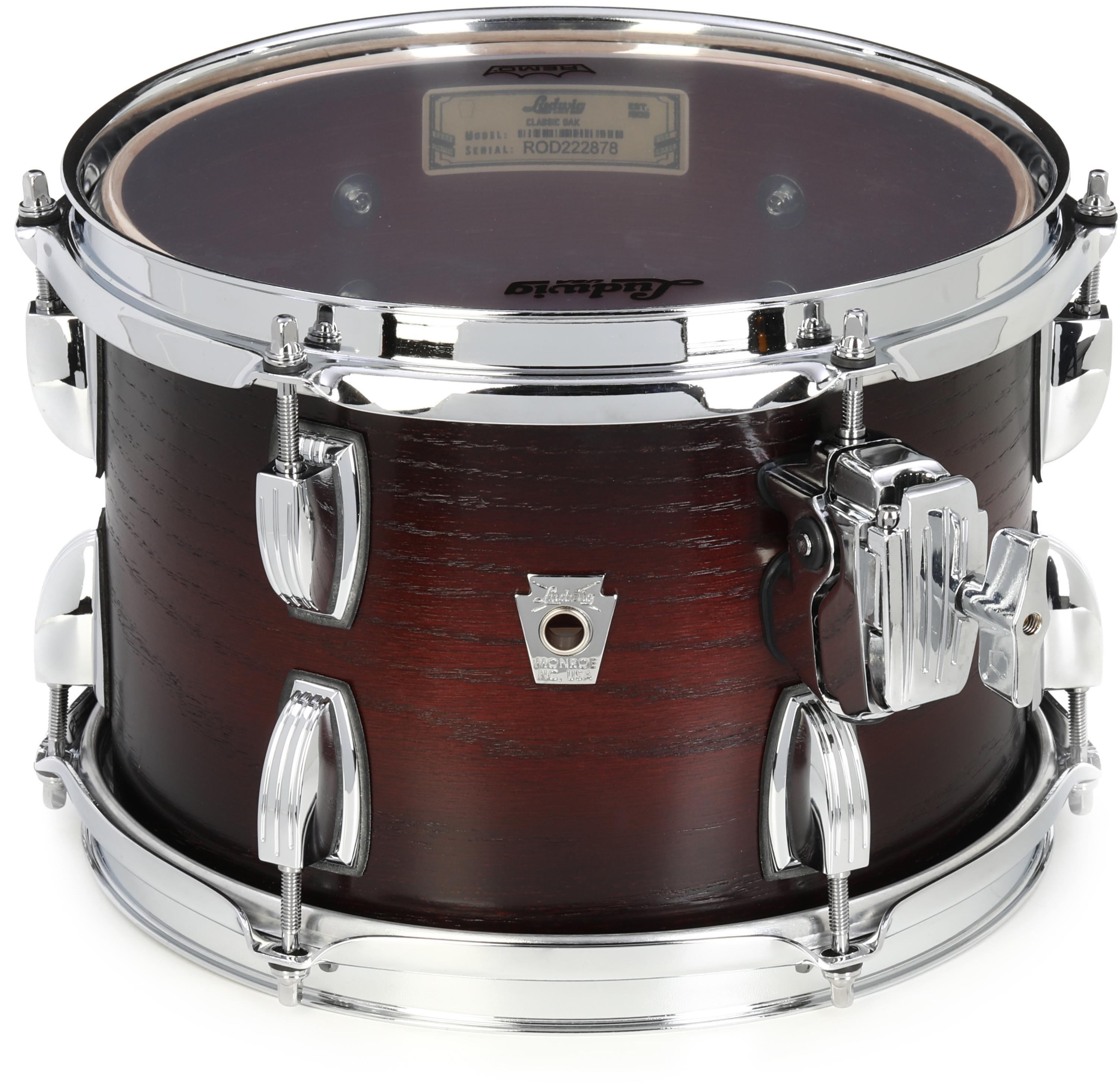 Photo of Ludwig Classic Oak Rack Tom - 7 inches x 10 inches, Brown Burst
