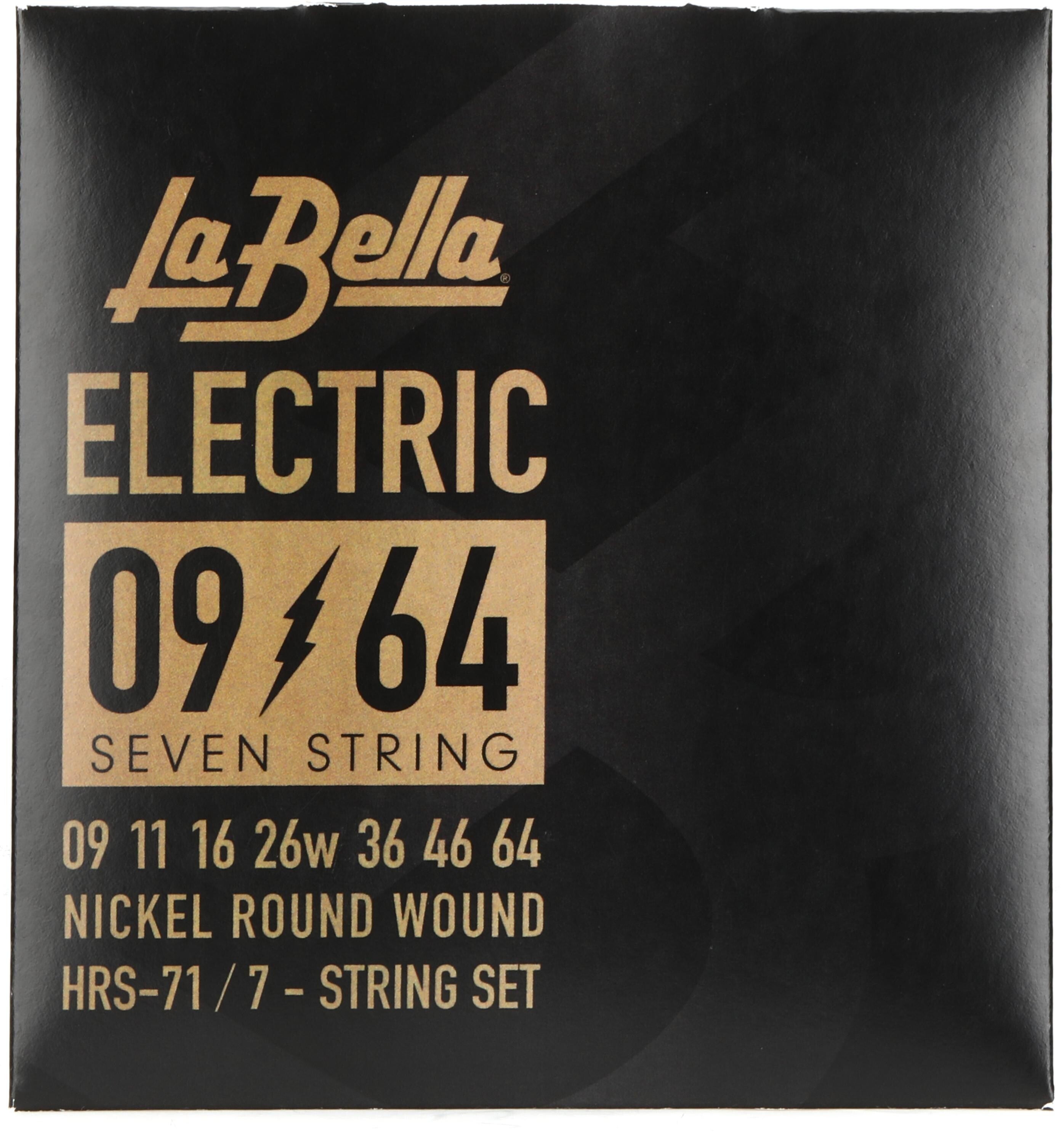 Photo of La Bella HRS-71 Nickel Electric Guitar Strings - .009-.064 7-string