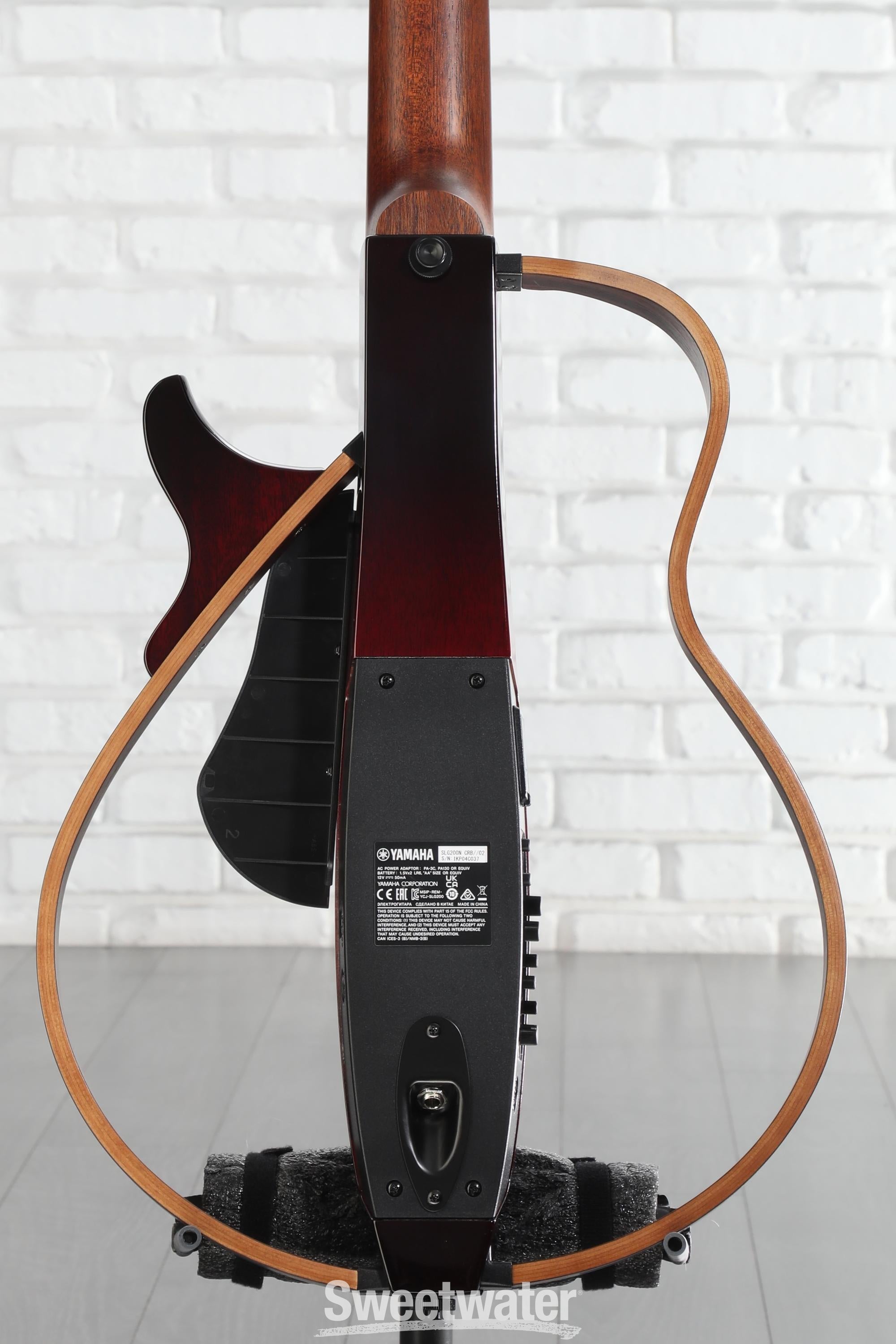 Yamaha SLG200N Silent Nylon-String Guitar - Crimson Red Burst