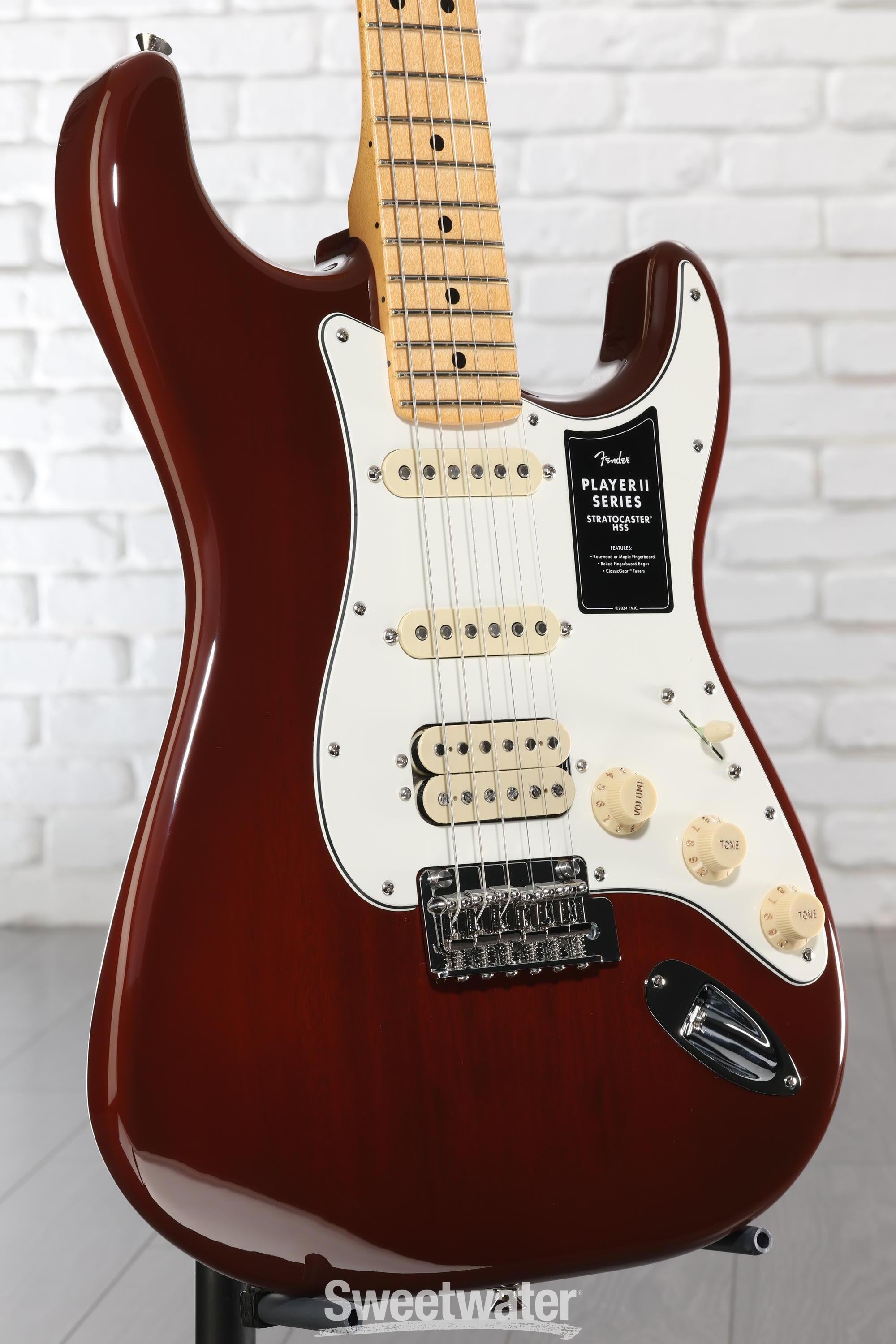 Fender Player II Stratocaster HSS Electric Guitar - Transparent