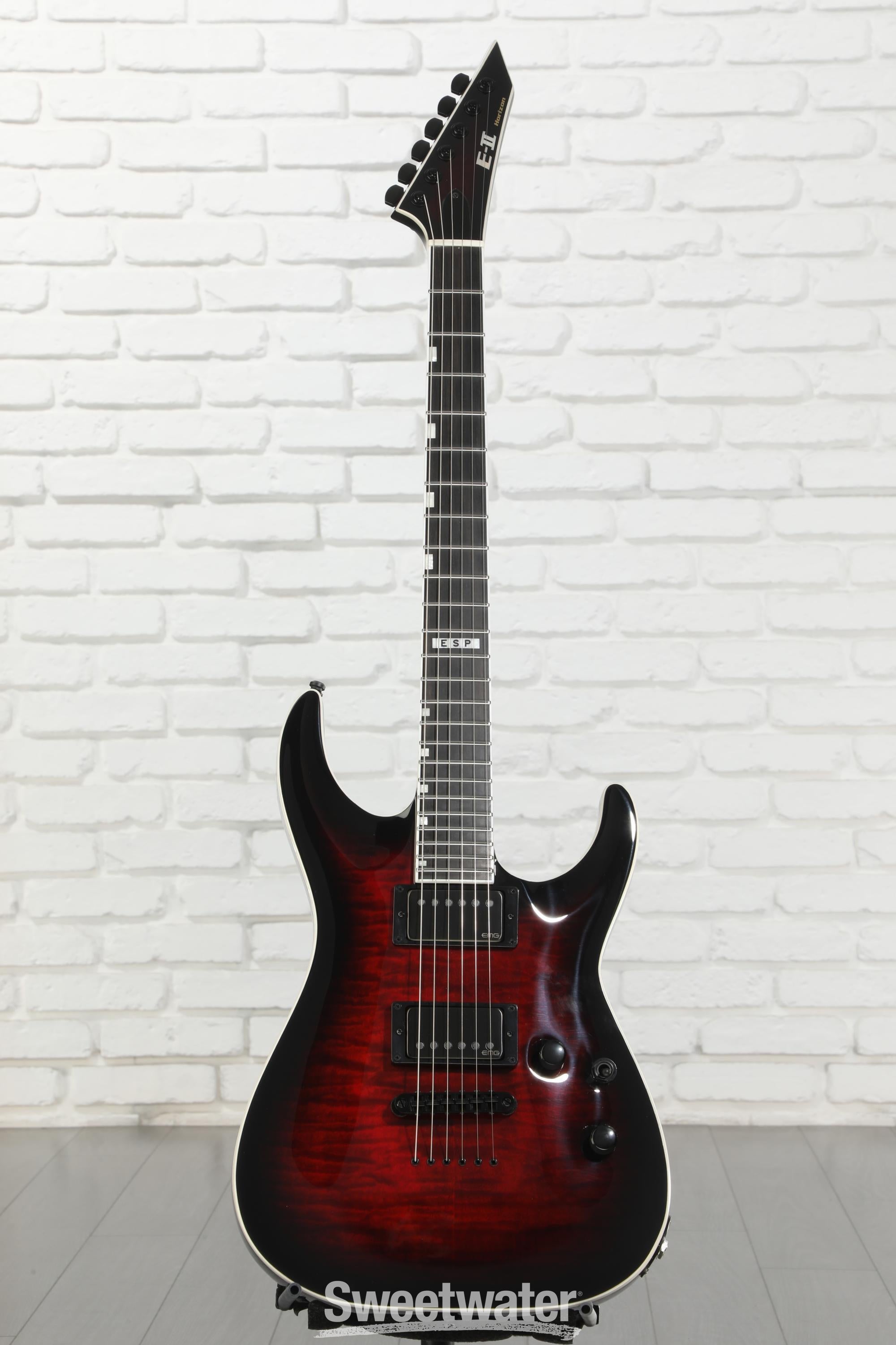 ESP E-II Horizon NT-II Electric Guitar - See-Thru-Black Cherry