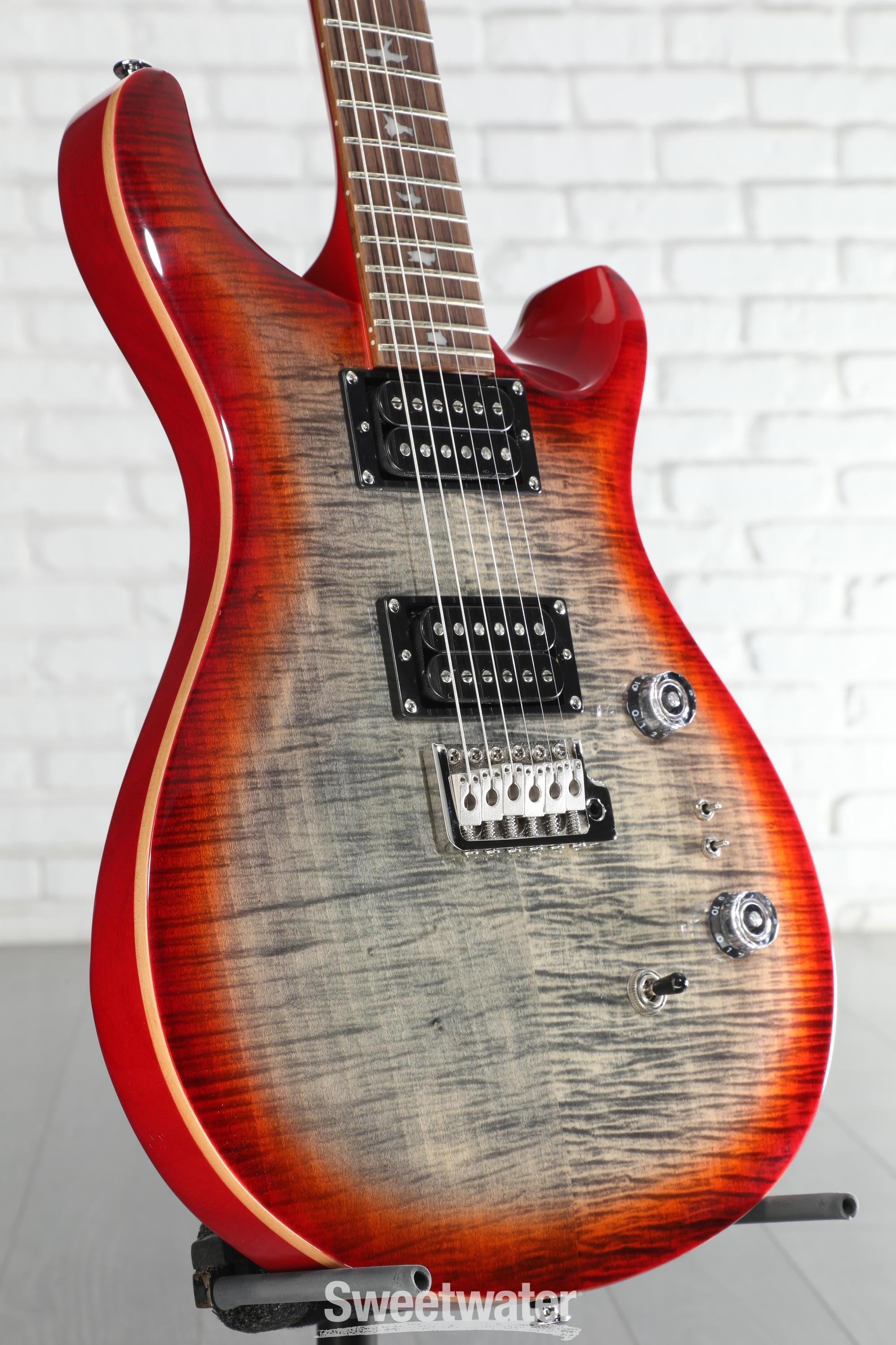 PRS SE Custom 24-08 Electric Guitar - Charcoal Cherry Burst