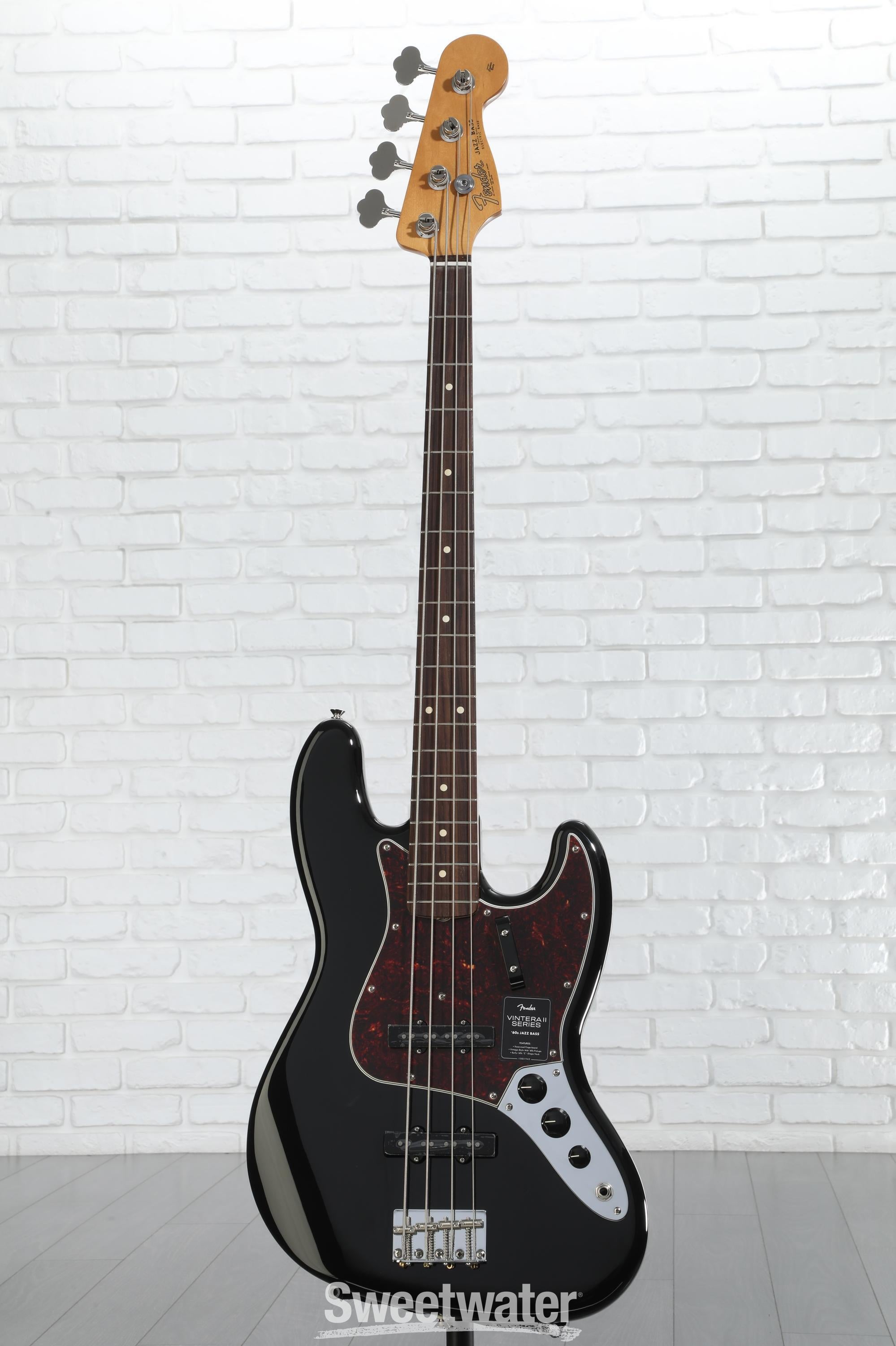 Fender Vintera II '60s Jazz Bass - Black with Rosewood