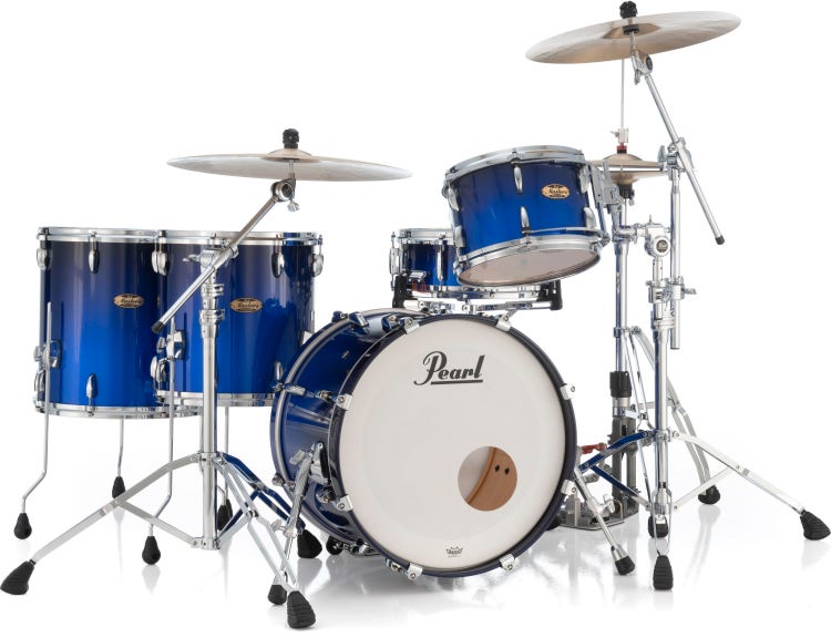 Pearl Reference One 4pc Drum Set Kobalt Blue Fade Metallic DEMO