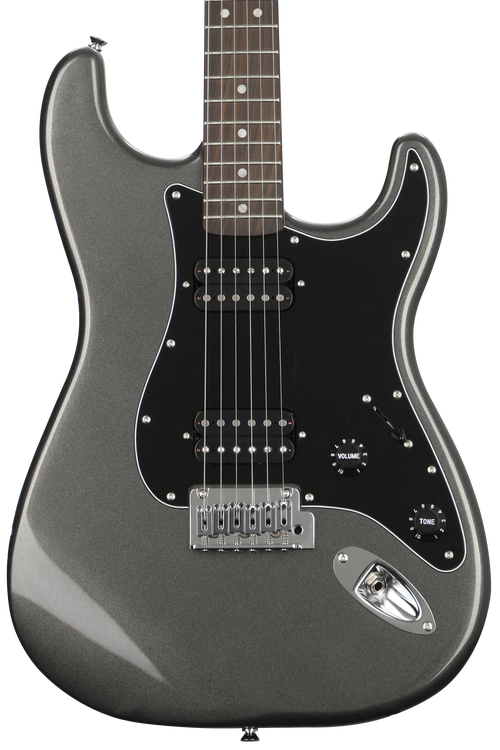 Squier Affinity Series Stratocaster Electric Guitar - Charcoal Frost  Metallic with Laurel Fingerboard