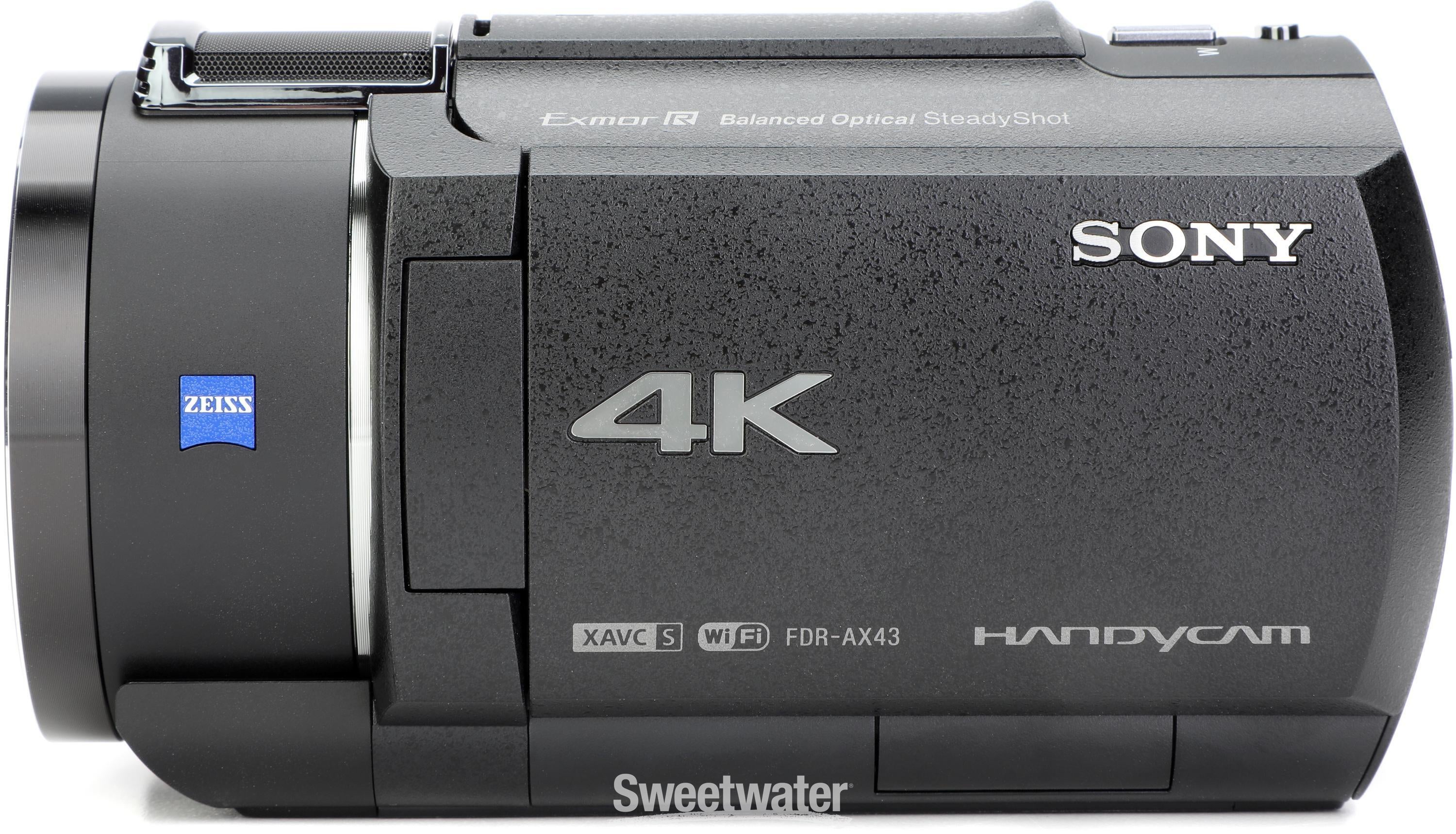 Sony FDR-AX43A 4K Handycam with Exmor R CMOS Sensor | Sweetwater