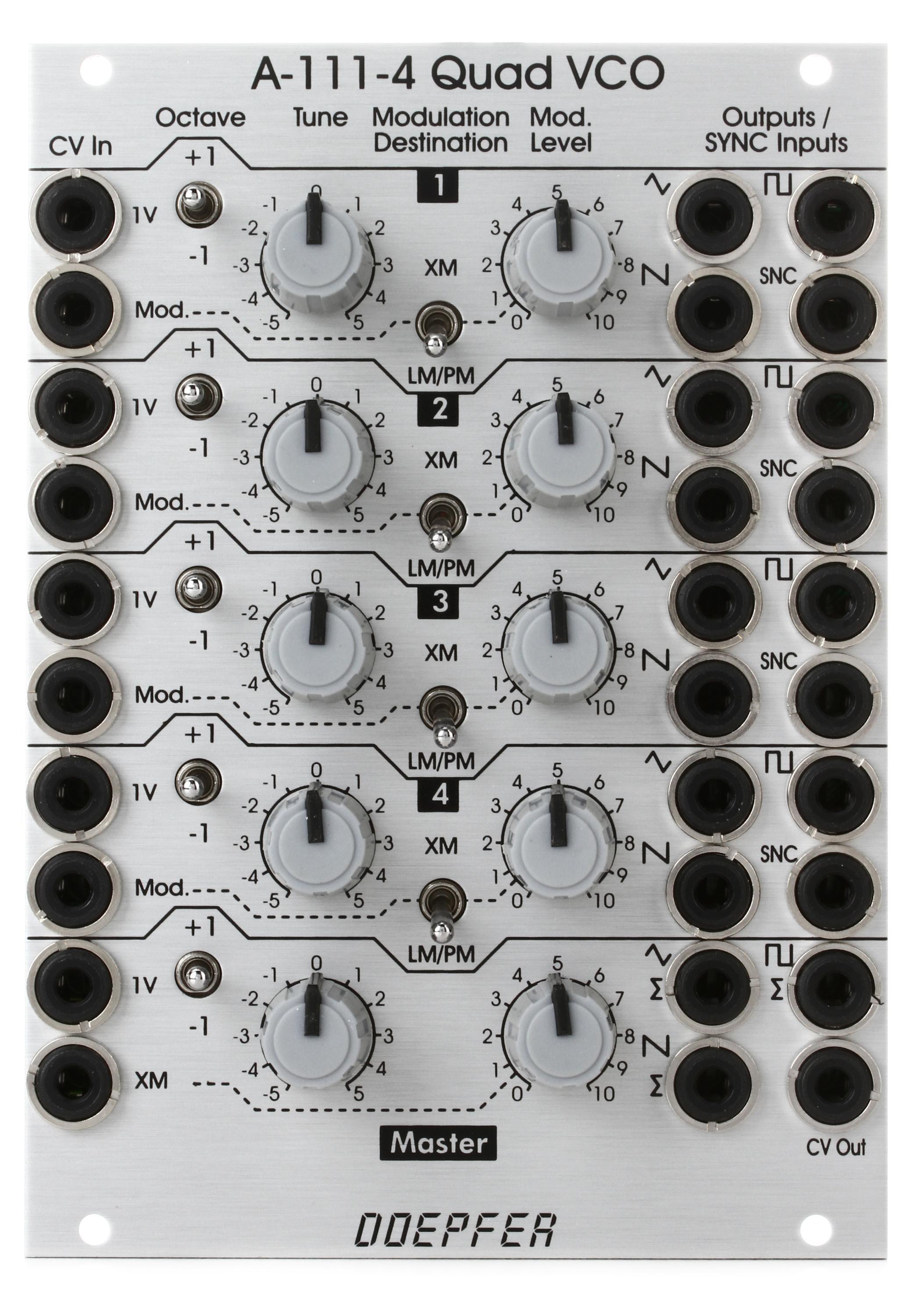 Doepfer A-111-4 Quad Precision VCO Eurorack Module - Standard