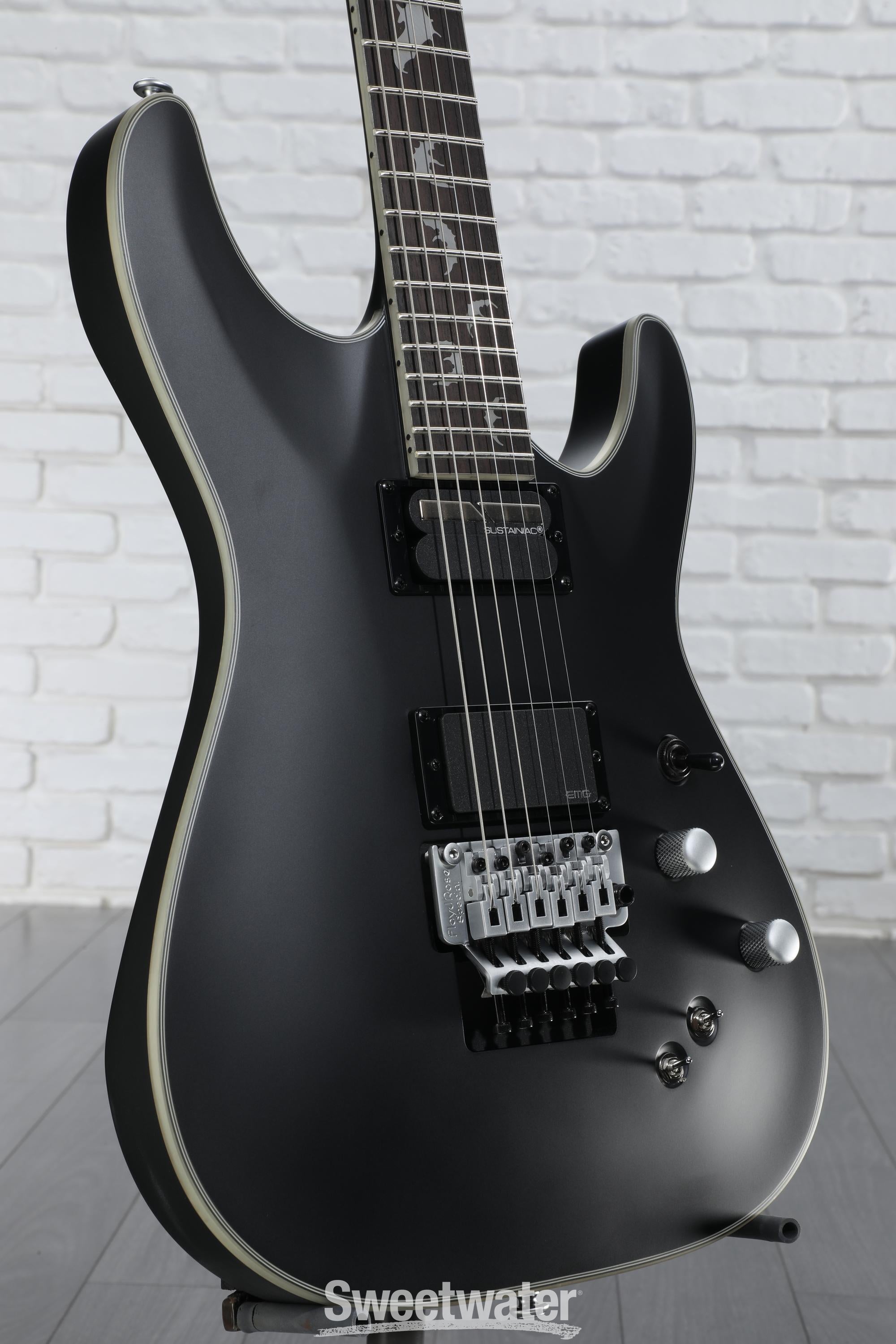 Schecter Damien Platinum 6 FR-S Electric Guitar - Satin Black