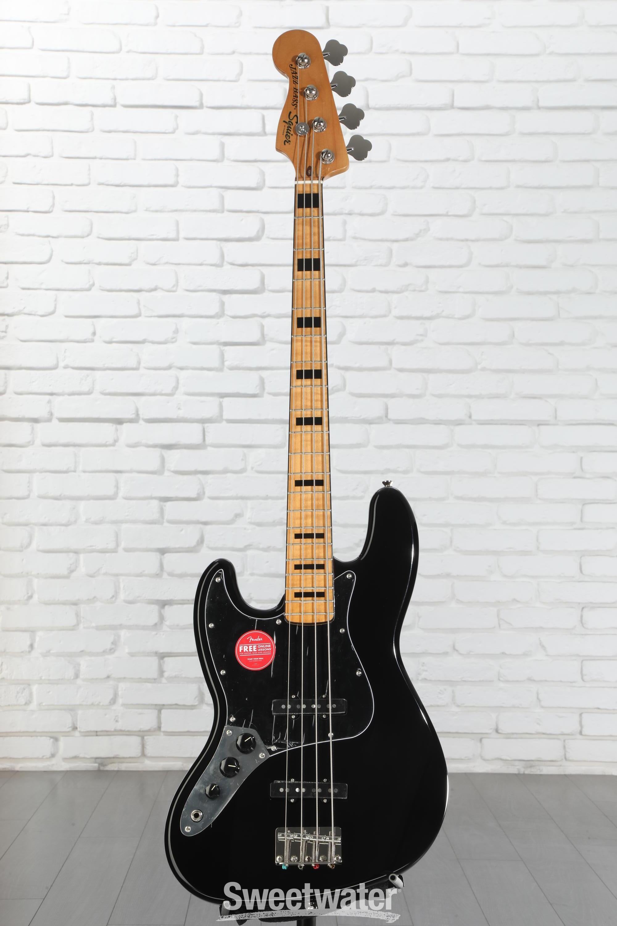 Squier Classic Vibe '70s Jazz Bass, Left-handed - Black | Sweetwater