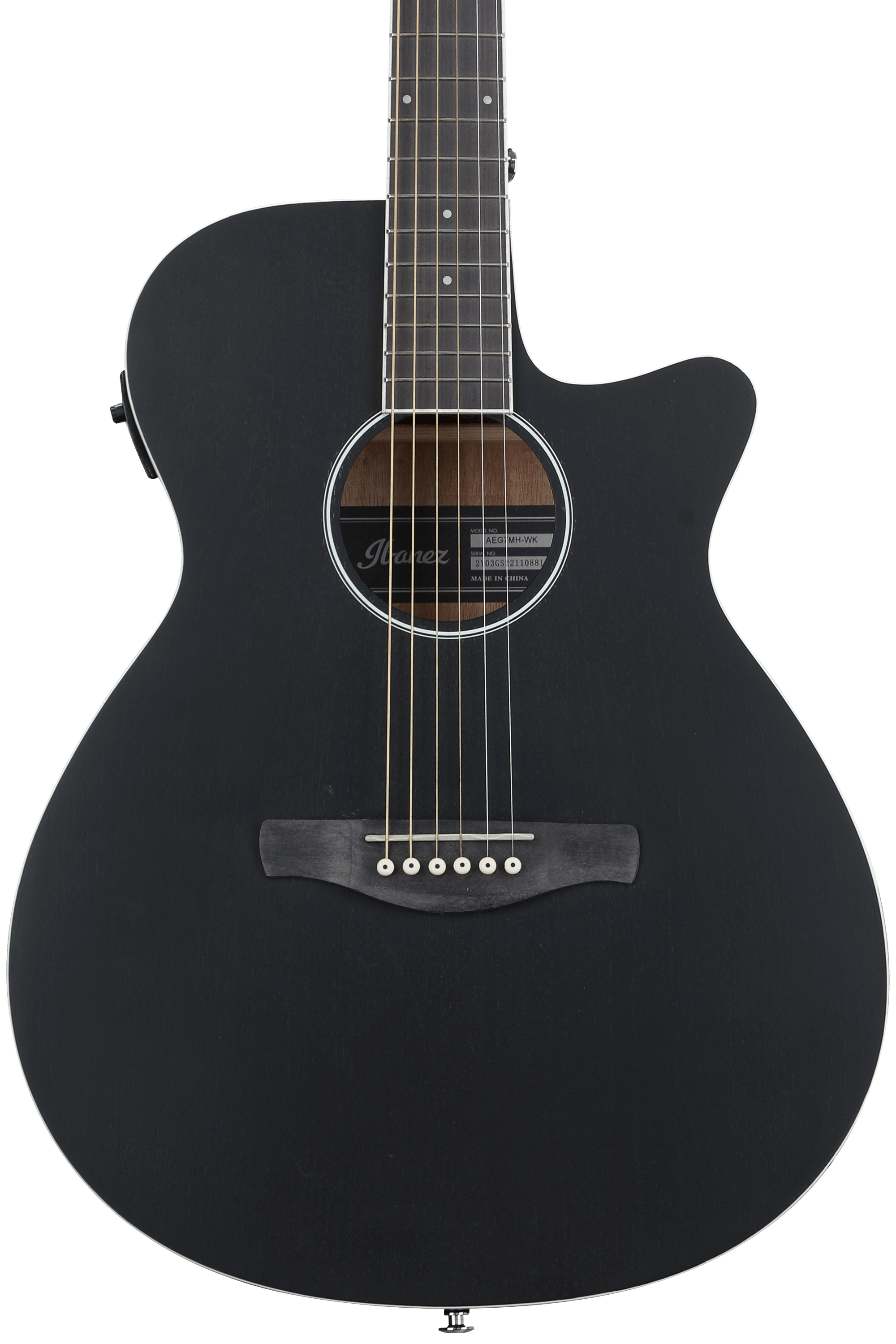 Ibanez AEG7MHWK Acoustic-electric Guitar - Weathered Black