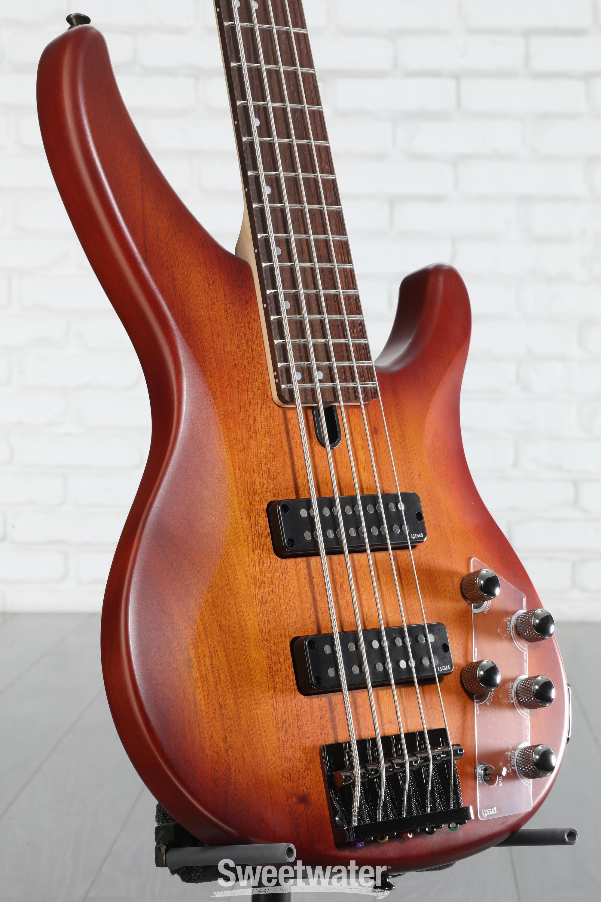 Yamaha TRBX505 5-string Bass Guitar - Brick Burst | Sweetwater