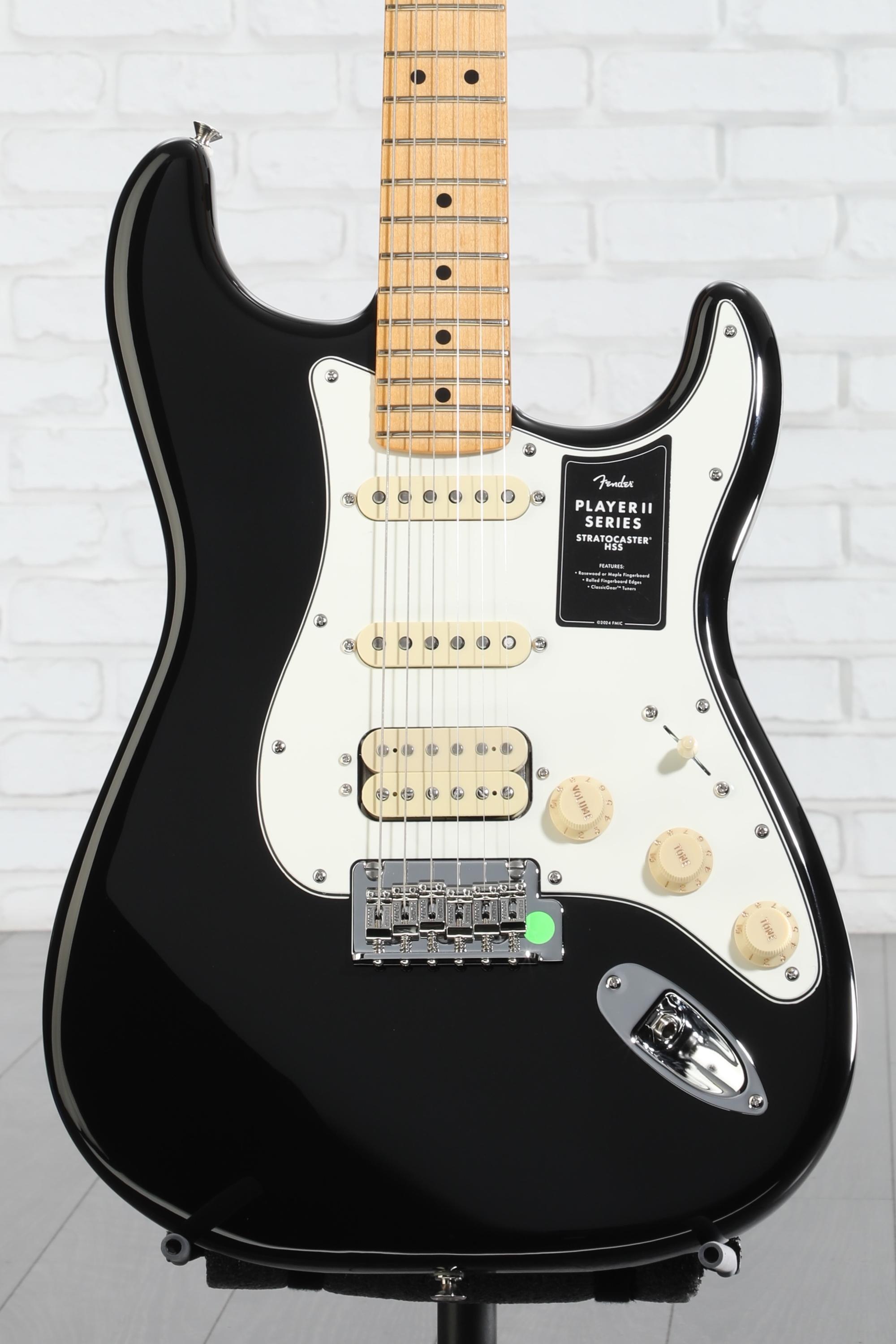 Fender Player II Stratocaster HSS Electric Guitar - Black with