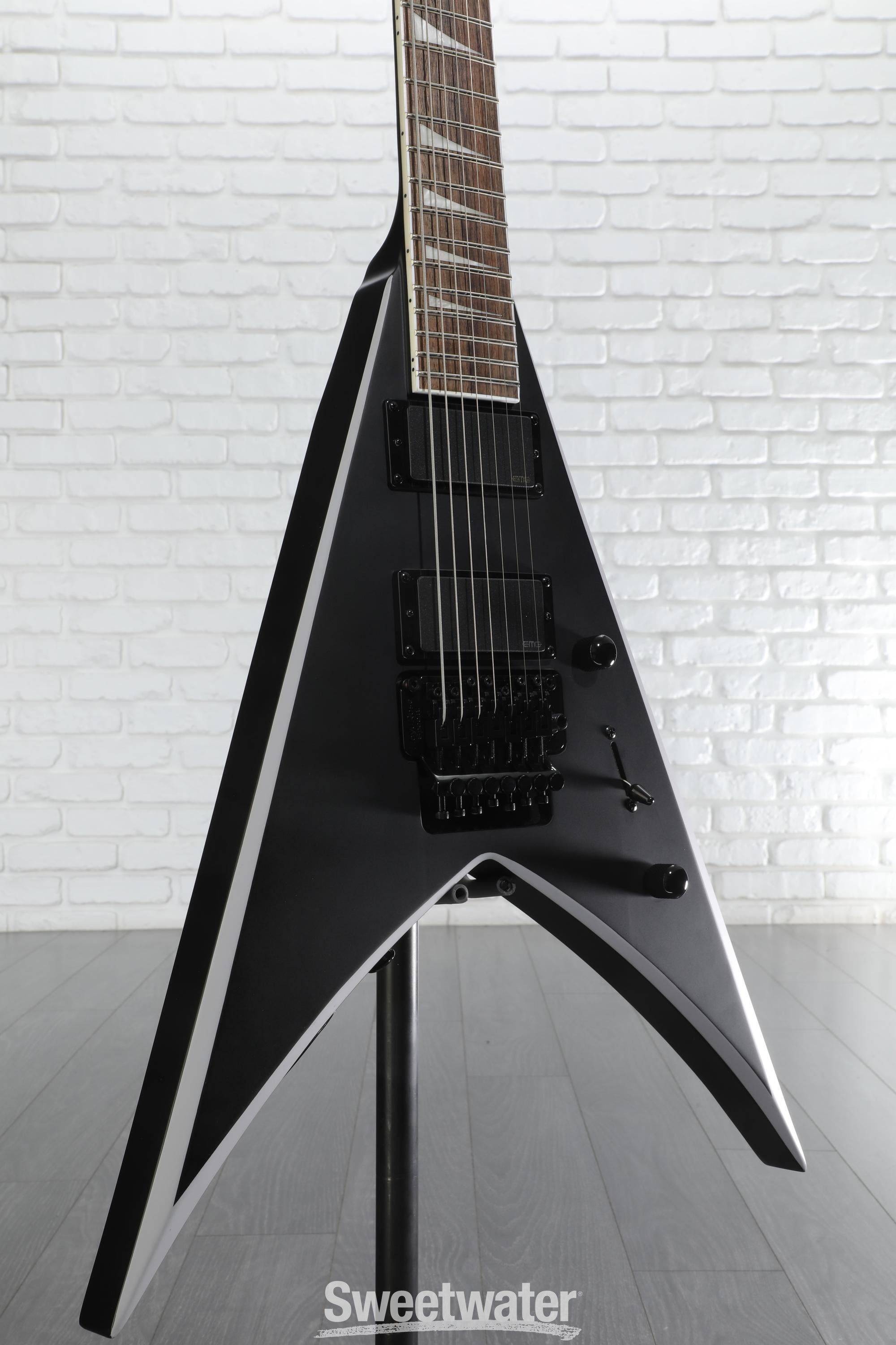 エレキギター マットブラック Dean ZX With Floyd Electric Guitar Black Satin | Guitar Center