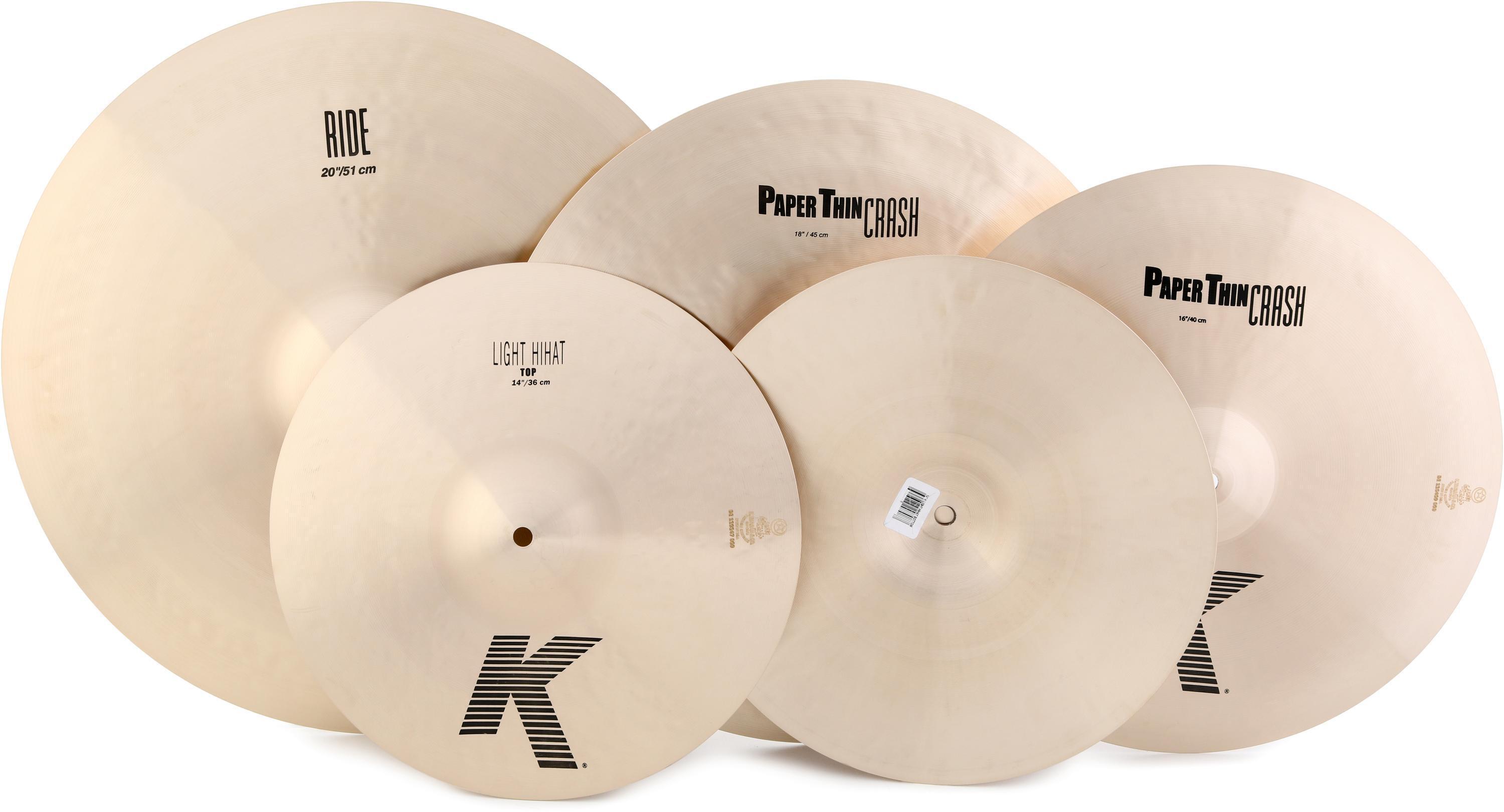 Zildjian K Paper Thin 4-piece Cymbal Pack - Sweetwater Exclusive